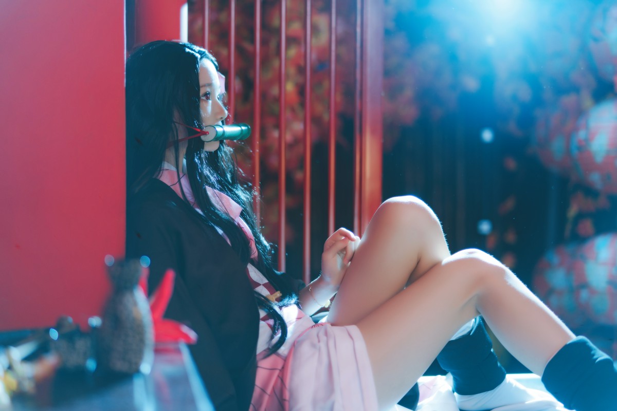 图片[14]-[Cosplay]桜桃喵 – 灶门祢豆子 – COSPLAY-小乔阁