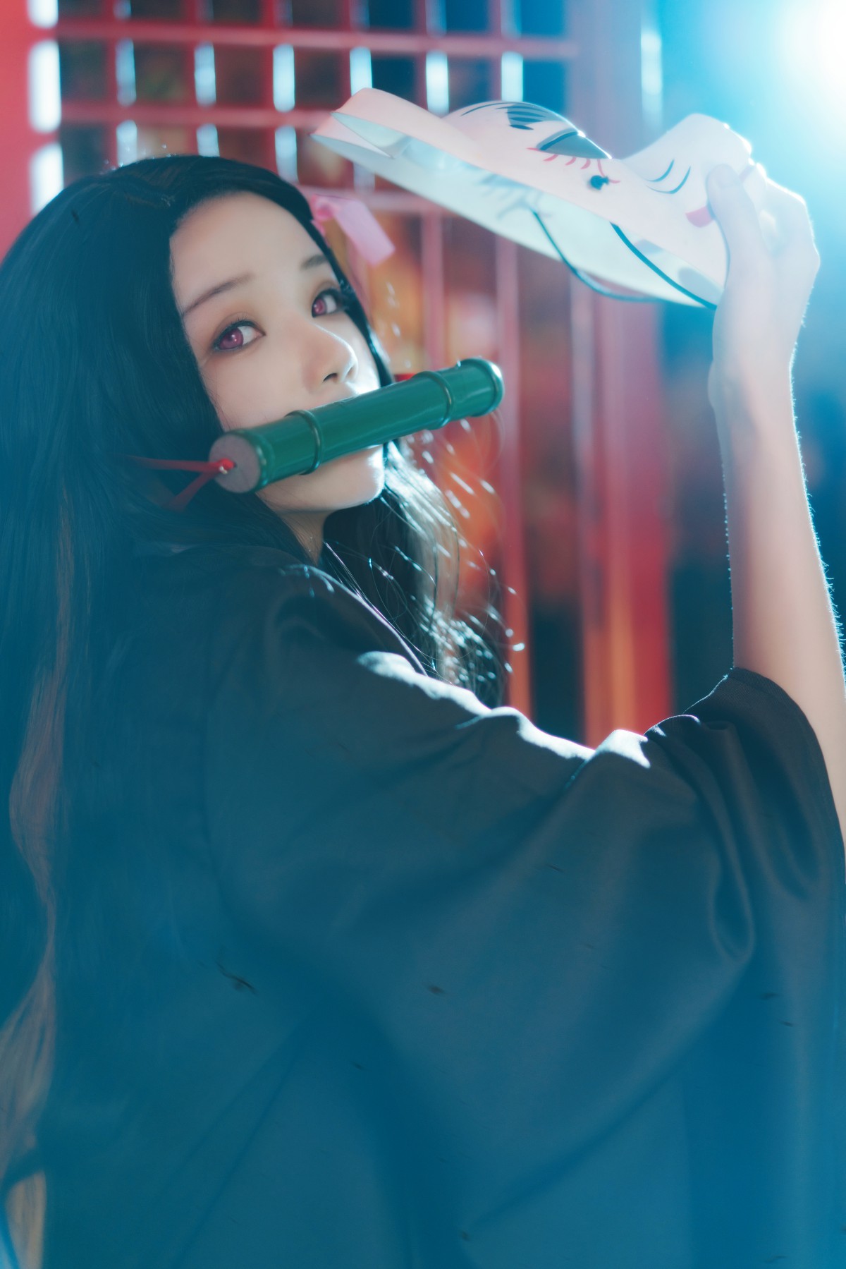 图片[18]-[Cosplay]桜桃喵 – 灶门祢豆子 – COSPLAY-小乔阁