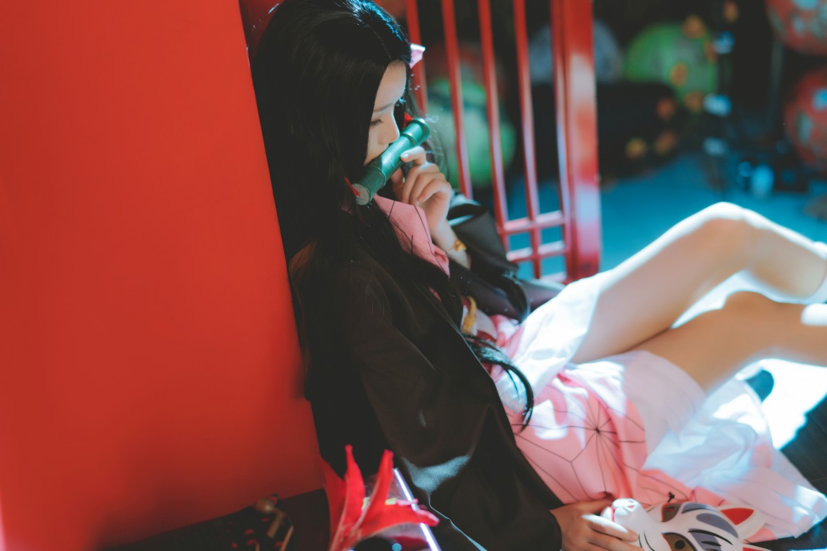 图片[19]-[Cosplay]桜桃喵 – 灶门祢豆子 – COSPLAY-小乔阁