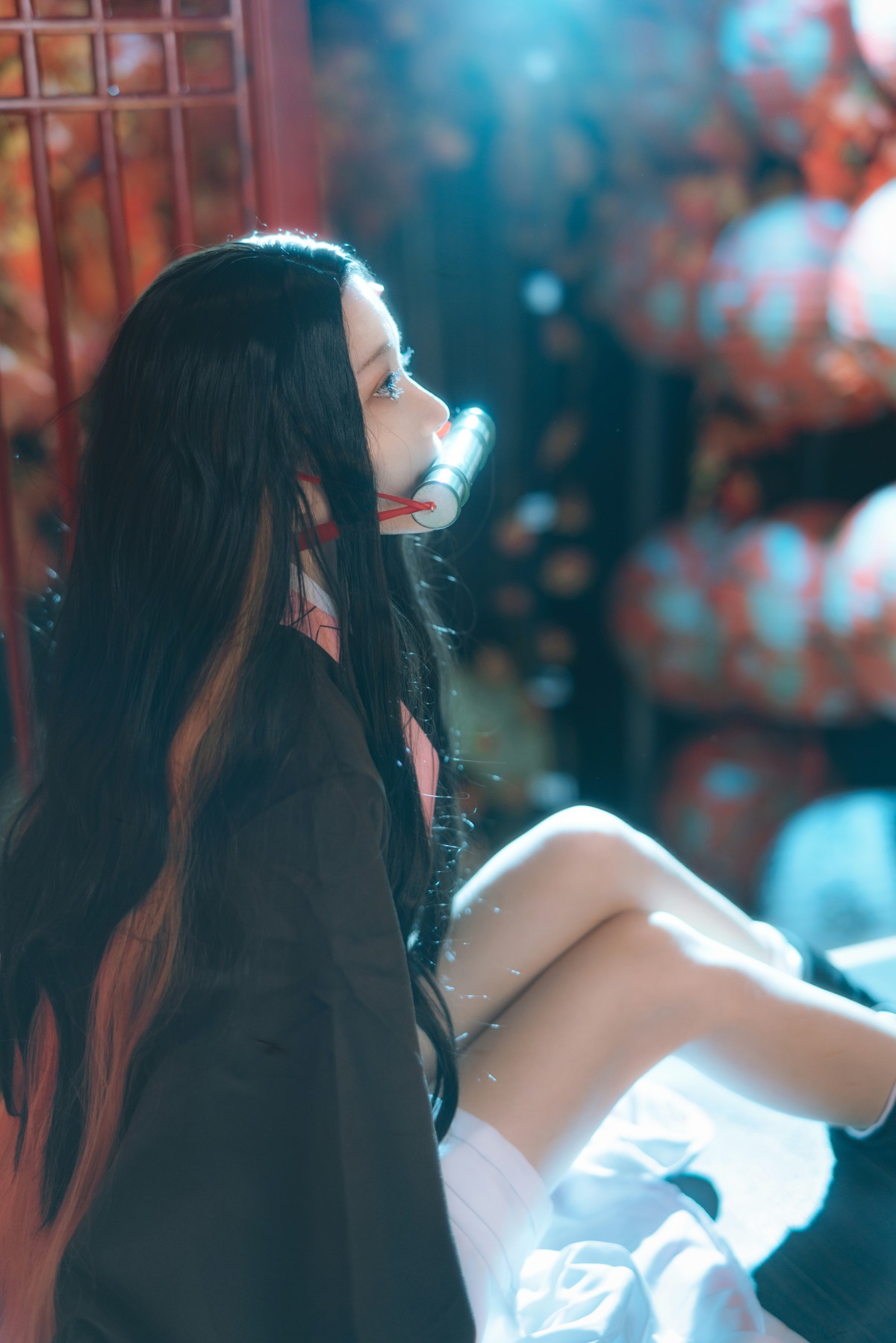 图片[21]-[Cosplay]桜桃喵 – 灶门祢豆子 – COSPLAY-小乔阁