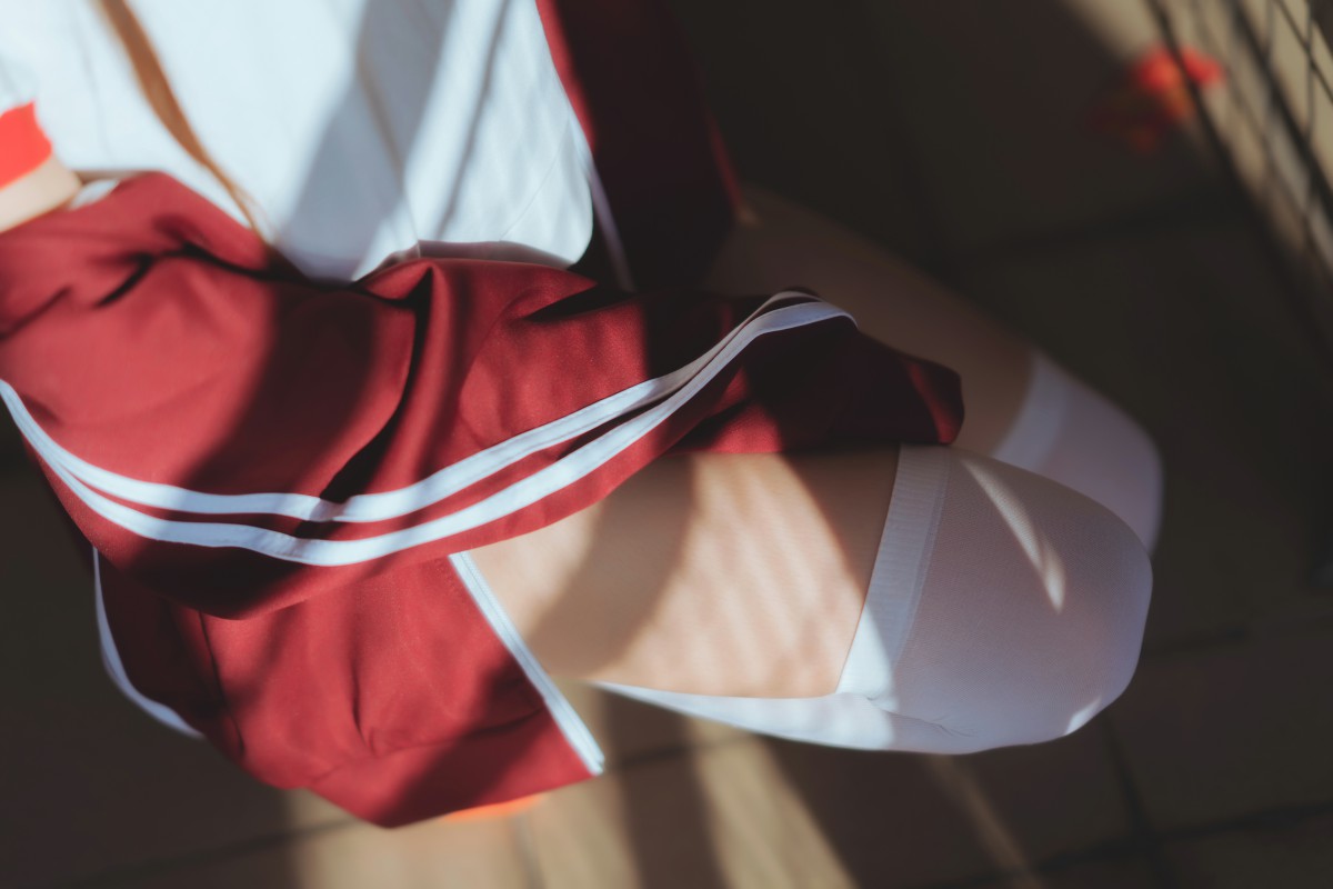 图片[6]-[Cosplay]桜桃喵 – 红色体操服 – COSPLAY-小乔阁