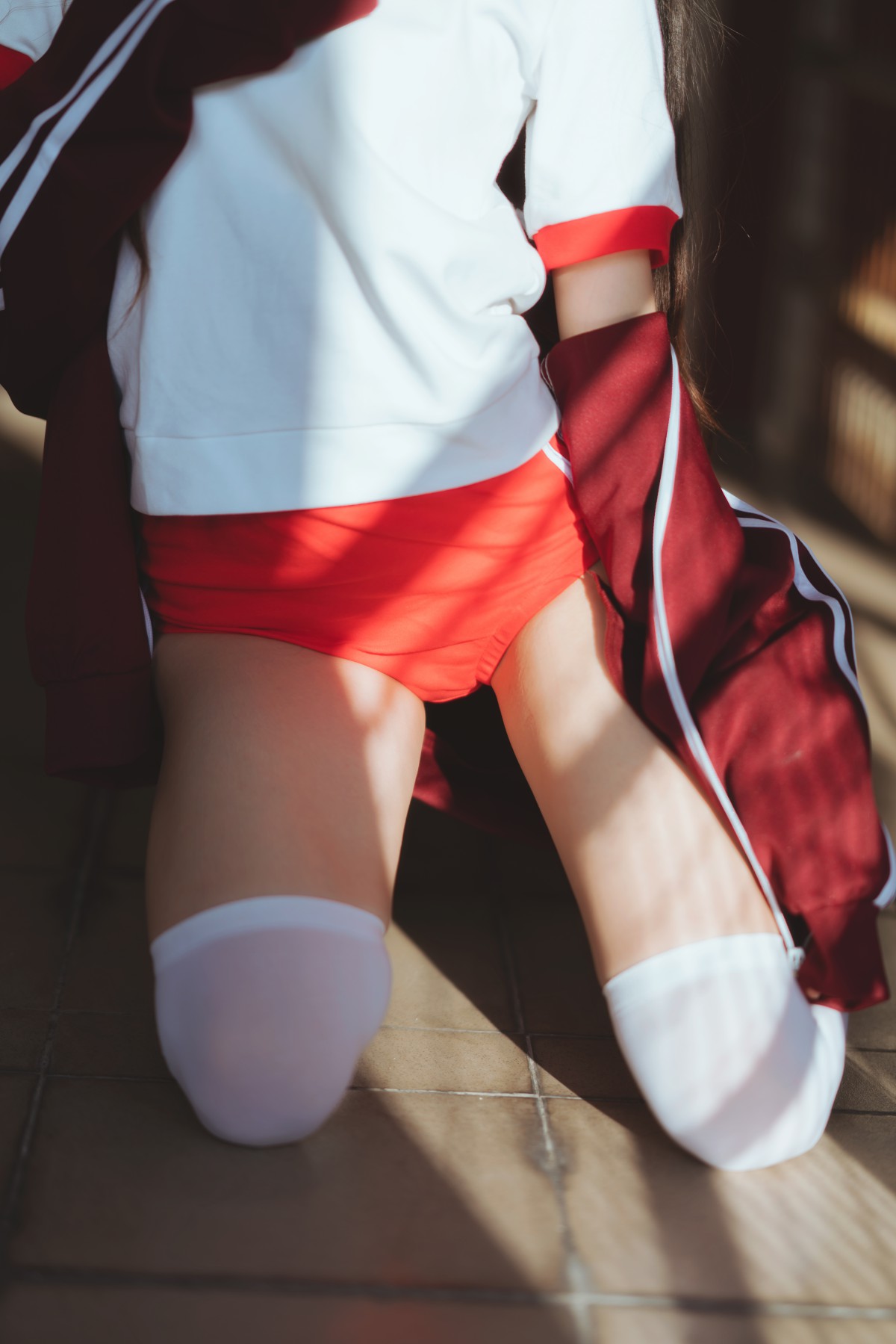 图片[7]-[Cosplay]桜桃喵 – 红色体操服 – COSPLAY-小乔阁
