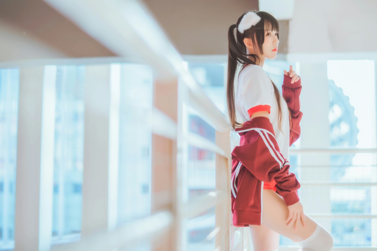 图片[13]-[Cosplay]桜桃喵 – 红色体操服 – COSPLAY-小乔阁