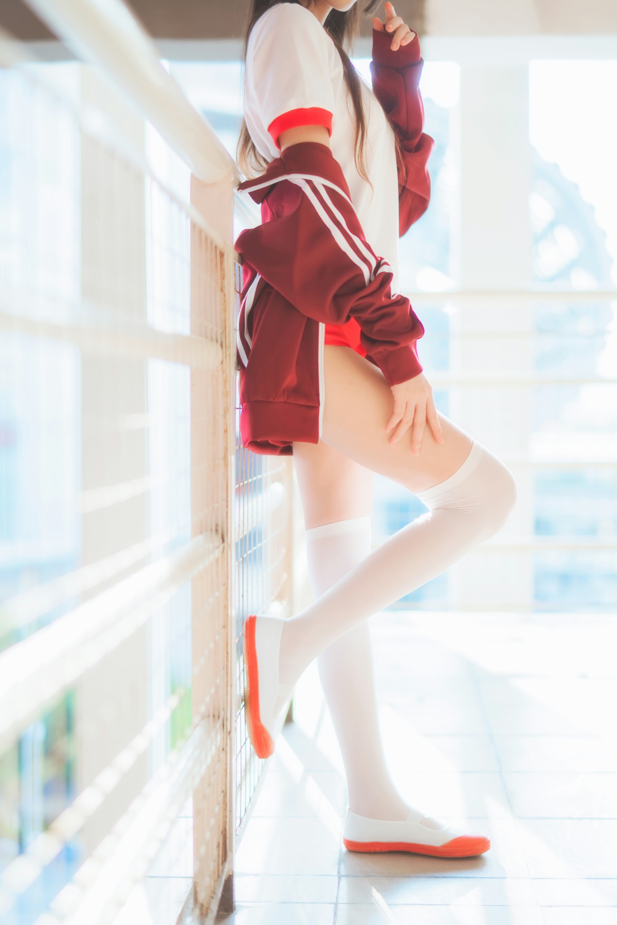 图片[15]-[Cosplay]桜桃喵 – 红色体操服 – COSPLAY-小乔阁