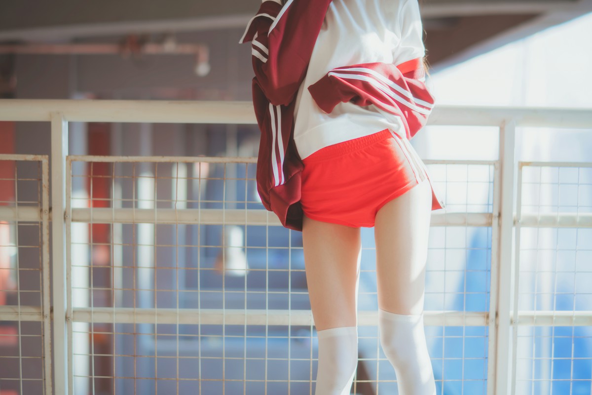 图片[17]-[Cosplay]桜桃喵 – 红色体操服 – COSPLAY-小乔阁