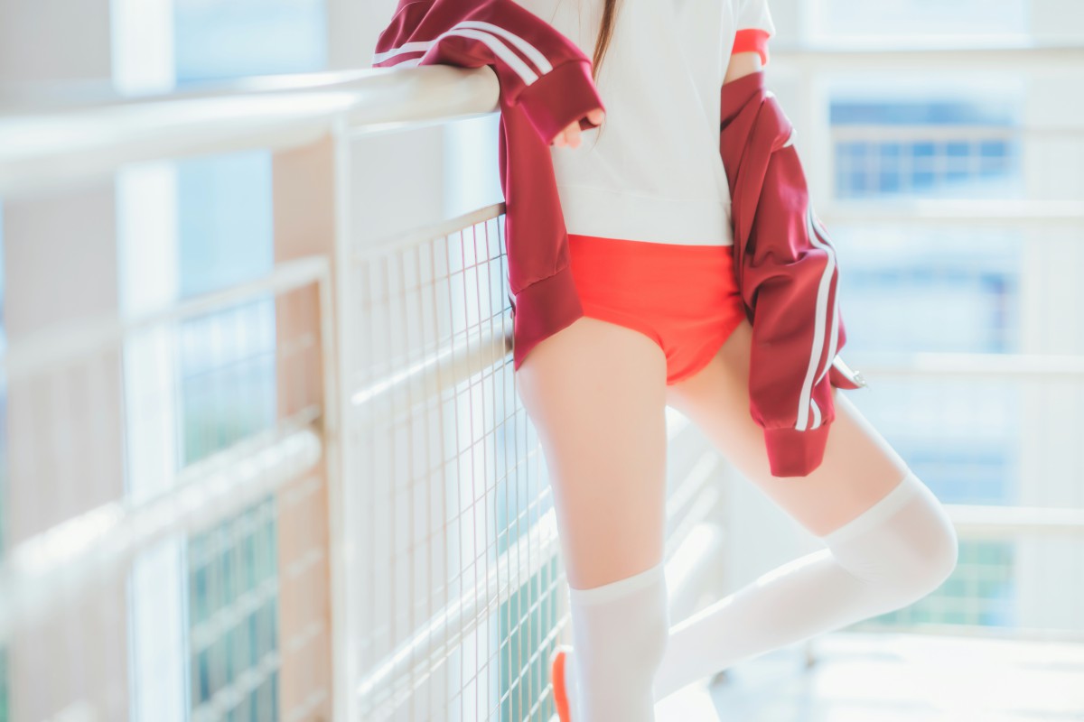 图片[24]-[Cosplay]桜桃喵 – 红色体操服 – COSPLAY-小乔阁