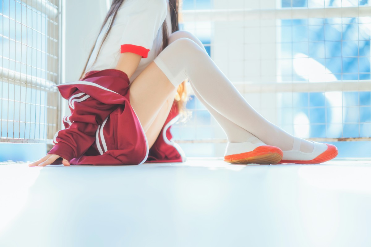 图片[25]-[Cosplay]桜桃喵 – 红色体操服 – COSPLAY-小乔阁