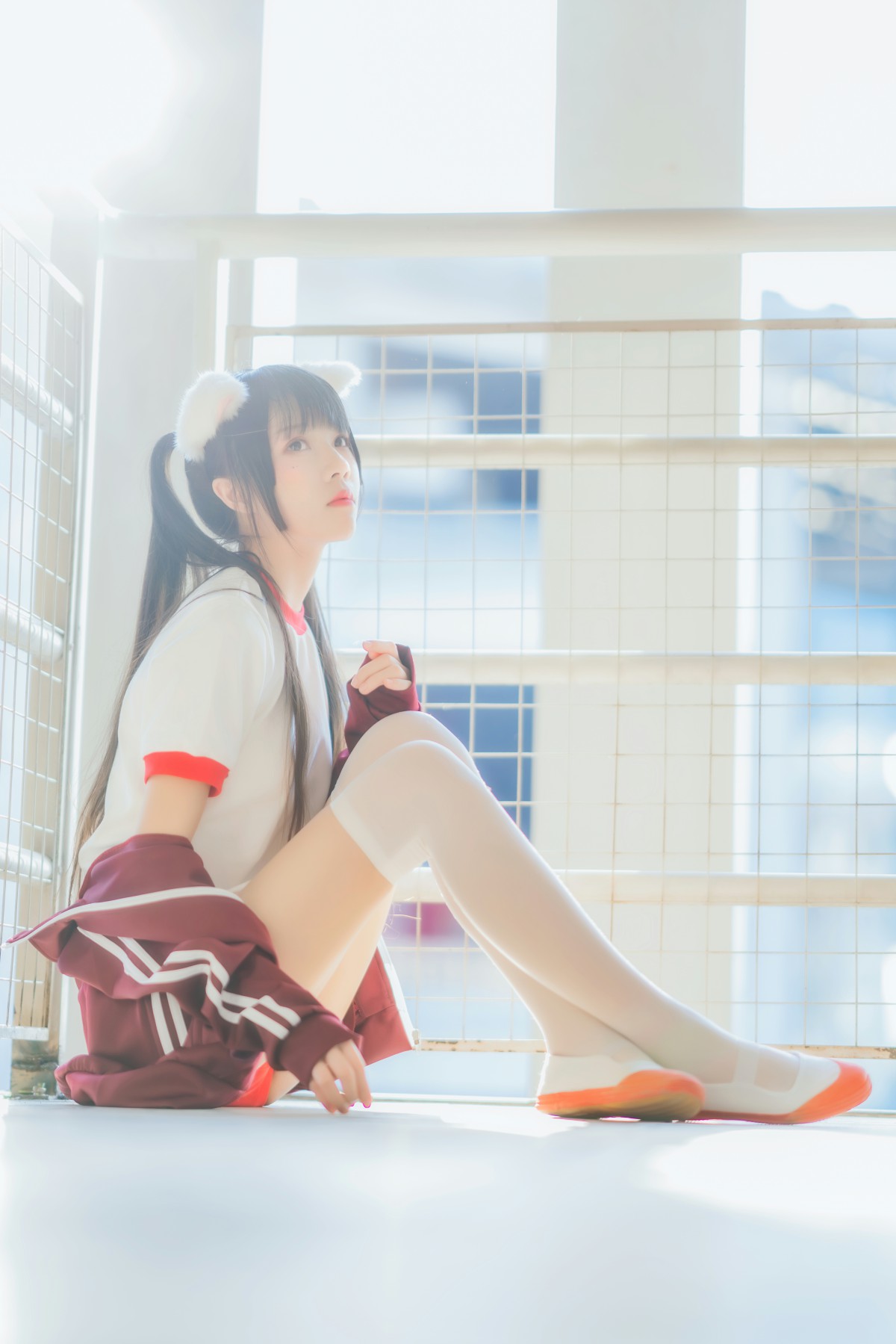 图片[26]-[Cosplay]桜桃喵 – 红色体操服 – COSPLAY-小乔阁