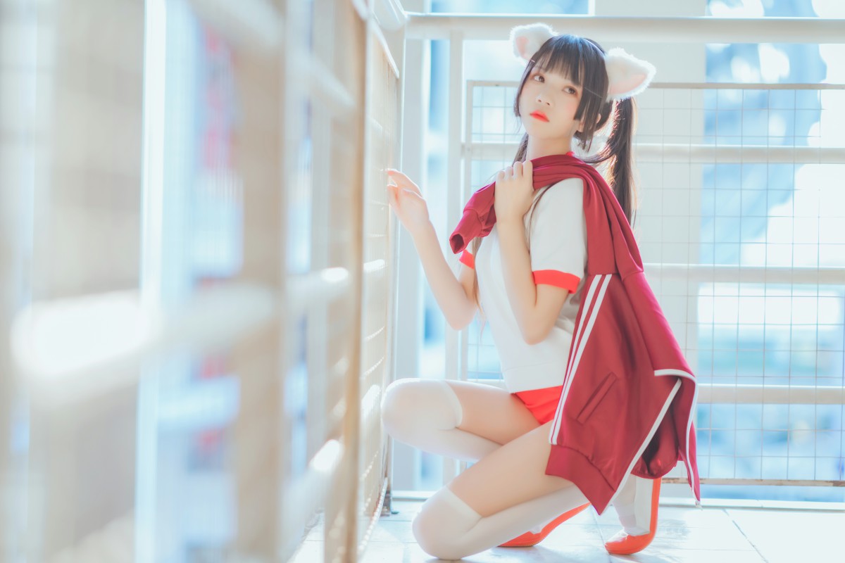 图片[30]-[Cosplay]桜桃喵 – 红色体操服 – COSPLAY-小乔阁