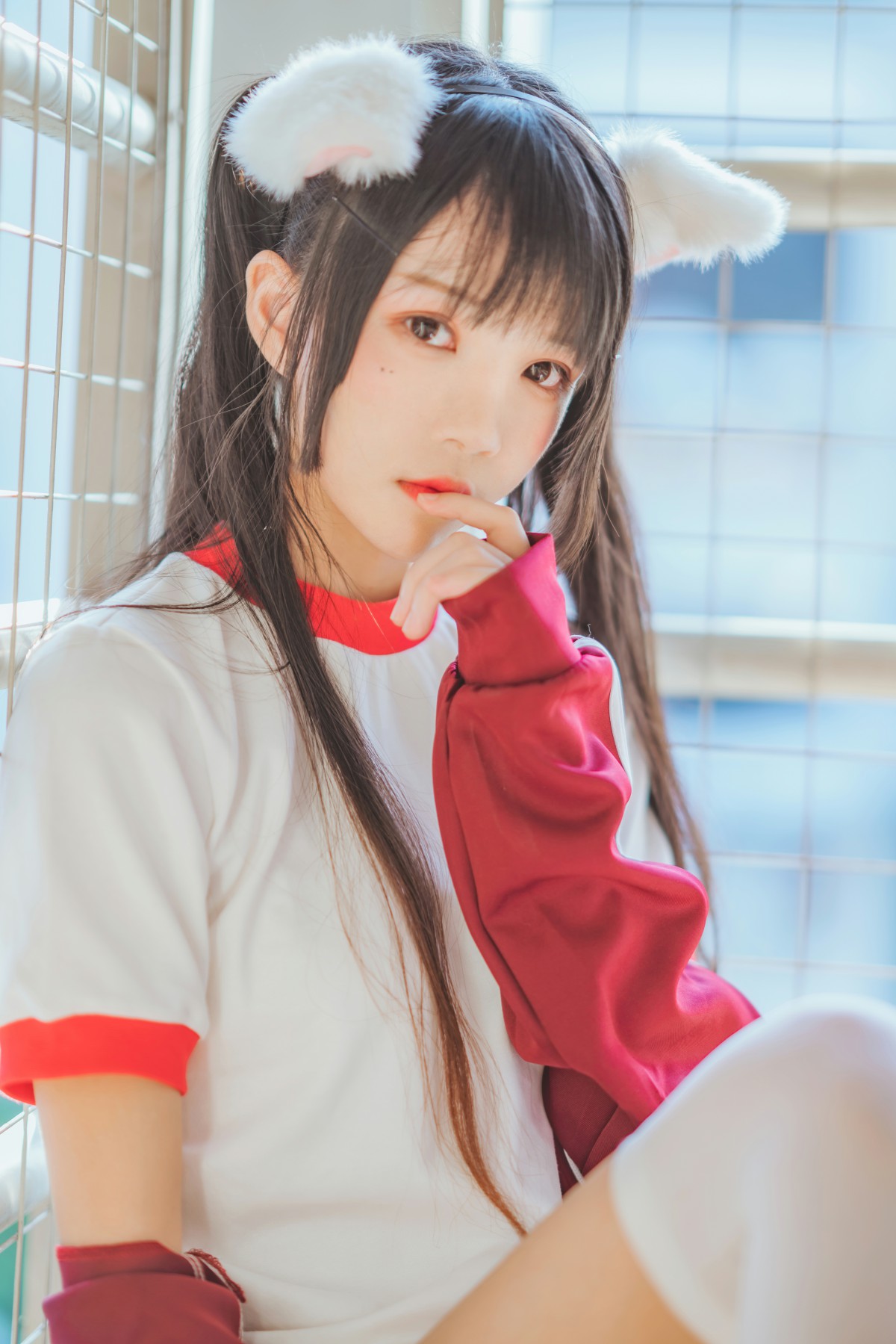 图片[31]-[Cosplay]桜桃喵 – 红色体操服 – COSPLAY-小乔阁