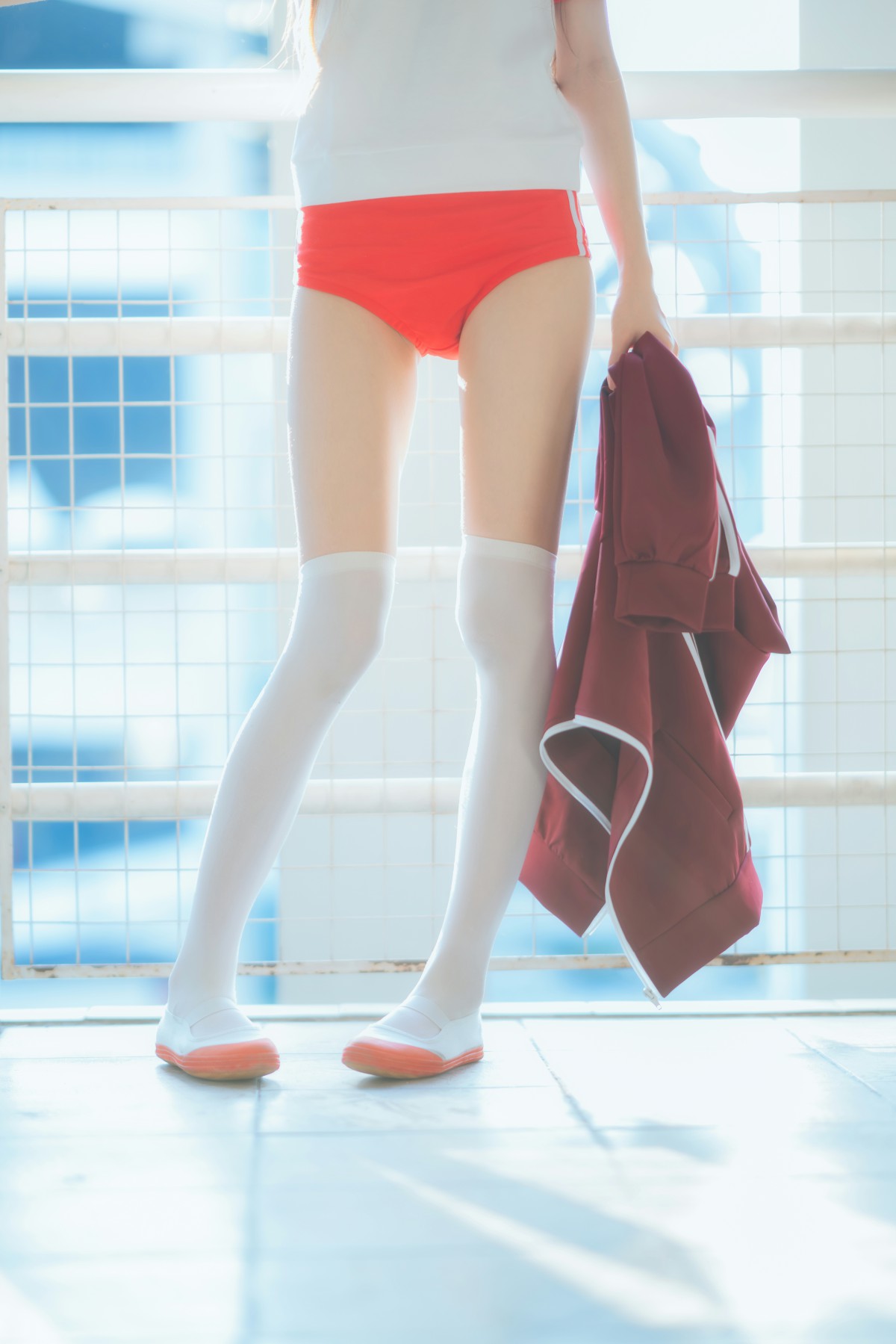 图片[33]-[Cosplay]桜桃喵 – 红色体操服 – COSPLAY-小乔阁