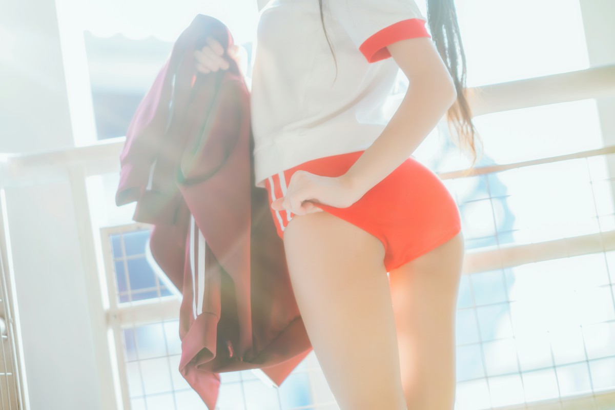 图片[35]-[Cosplay]桜桃喵 – 红色体操服 – COSPLAY-小乔阁