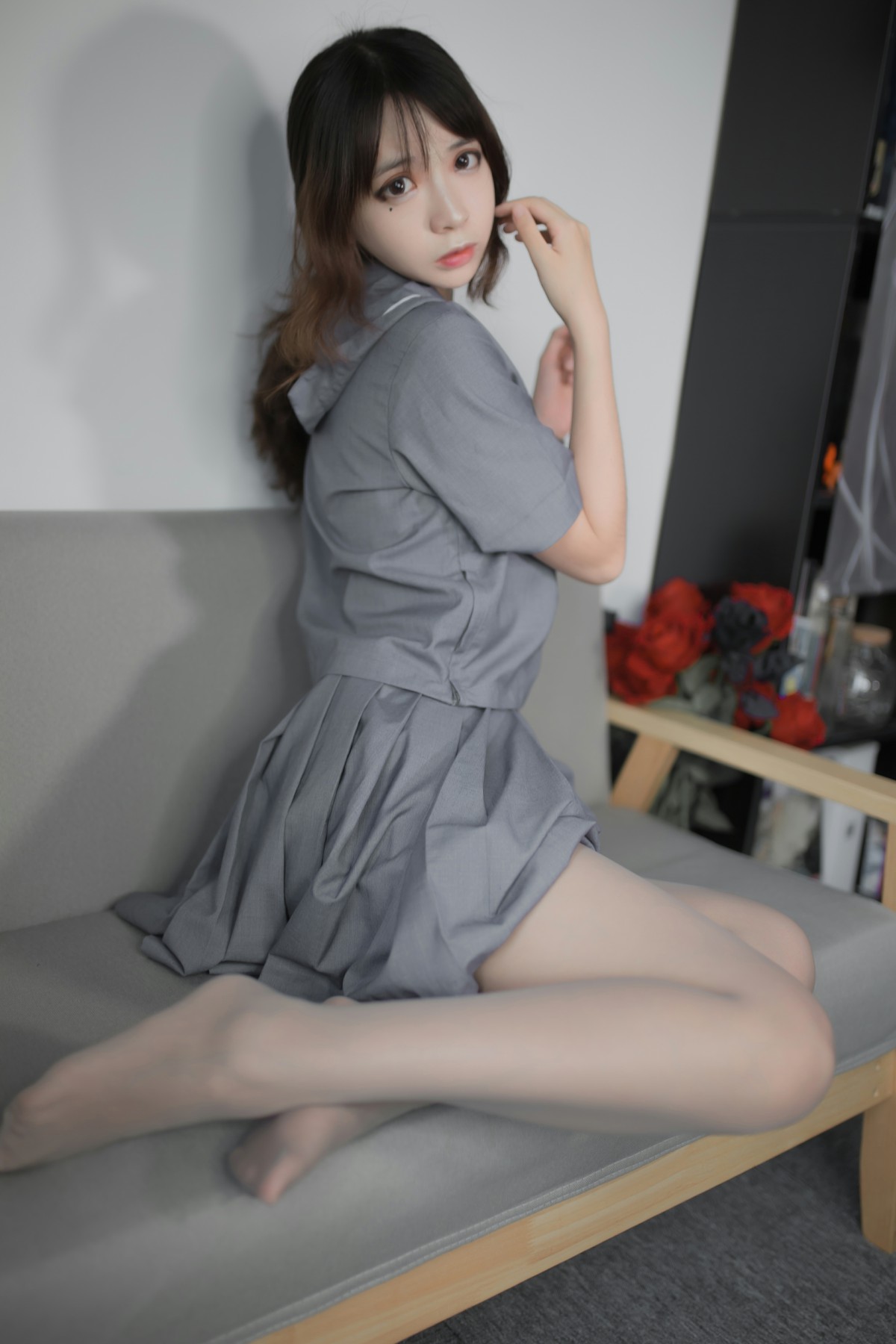 图片[7]-[Cosplay]疯猫ss -蓝灰JK – COSPLAY-小乔阁
