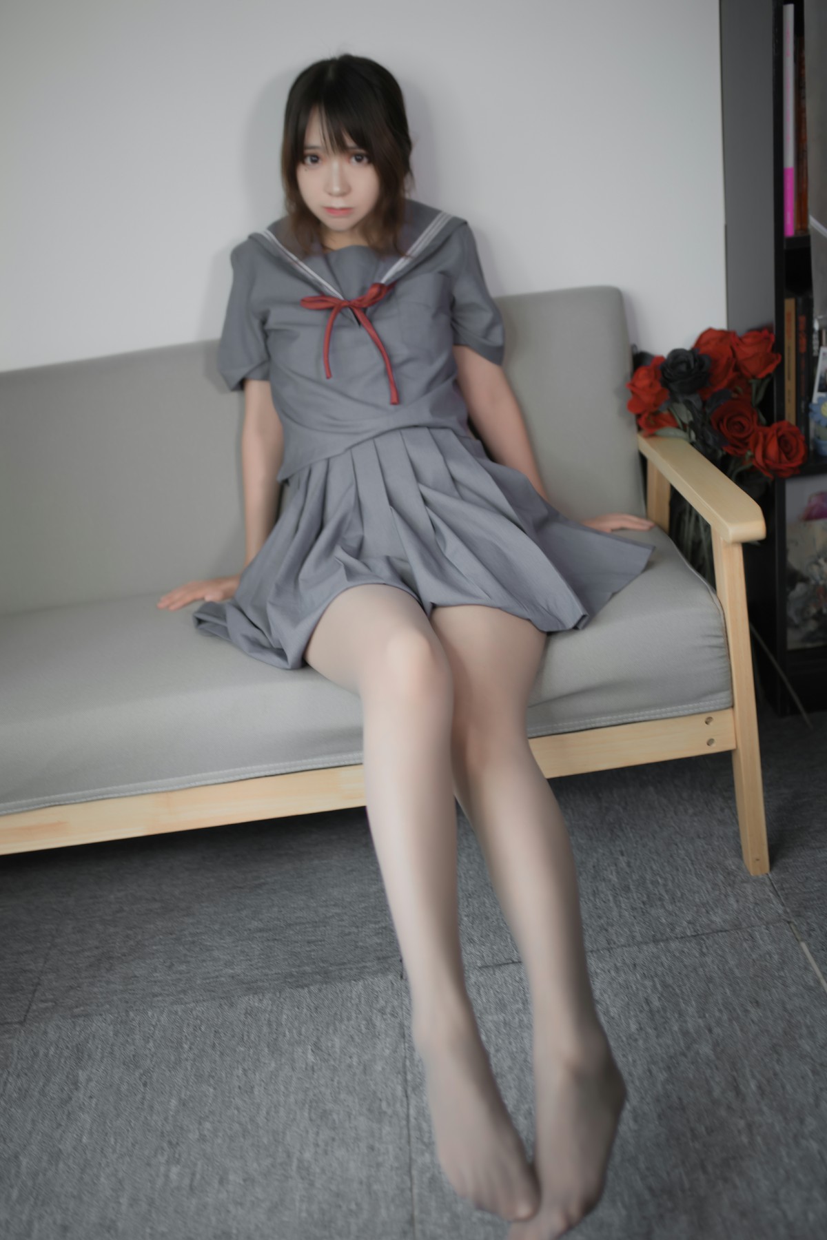 图片[14]-[Cosplay]疯猫ss -蓝灰JK – COSPLAY-小乔阁