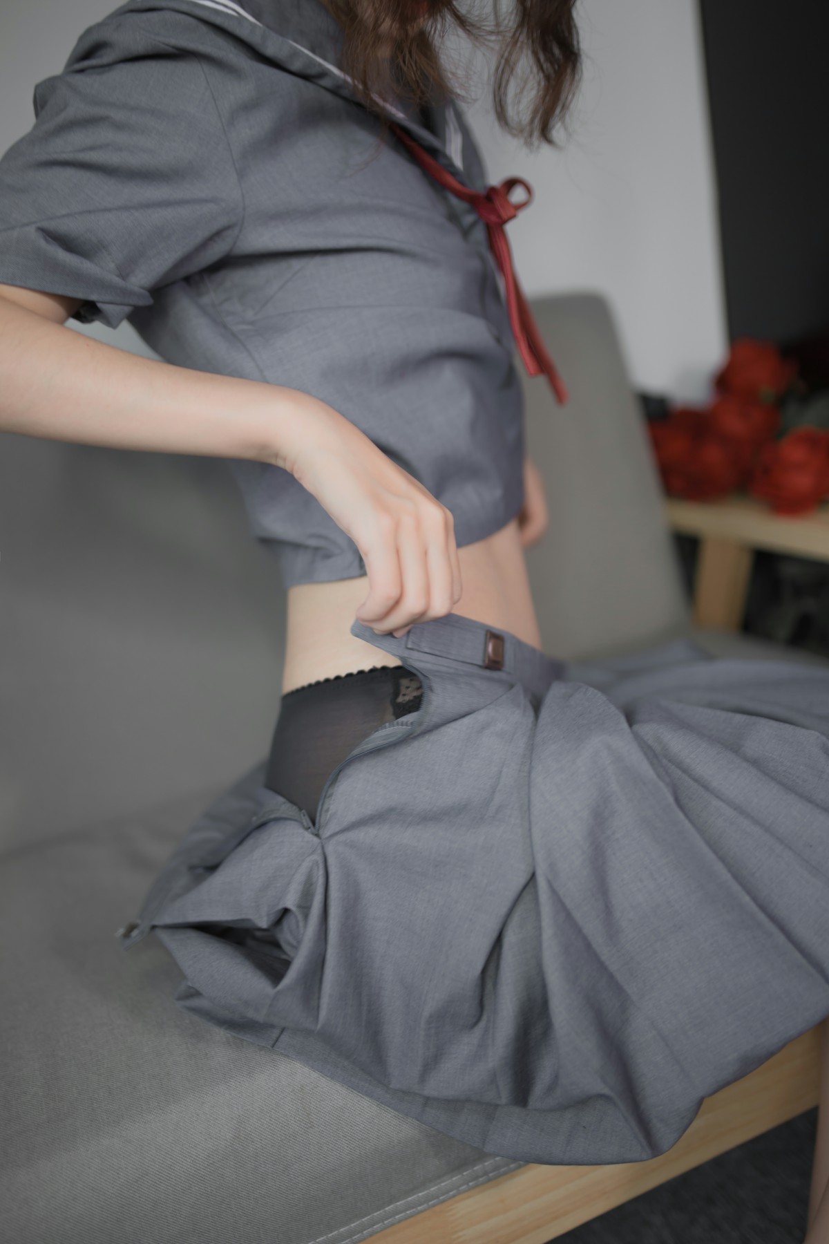 图片[19]-[Cosplay]疯猫ss -蓝灰JK – COSPLAY-小乔阁