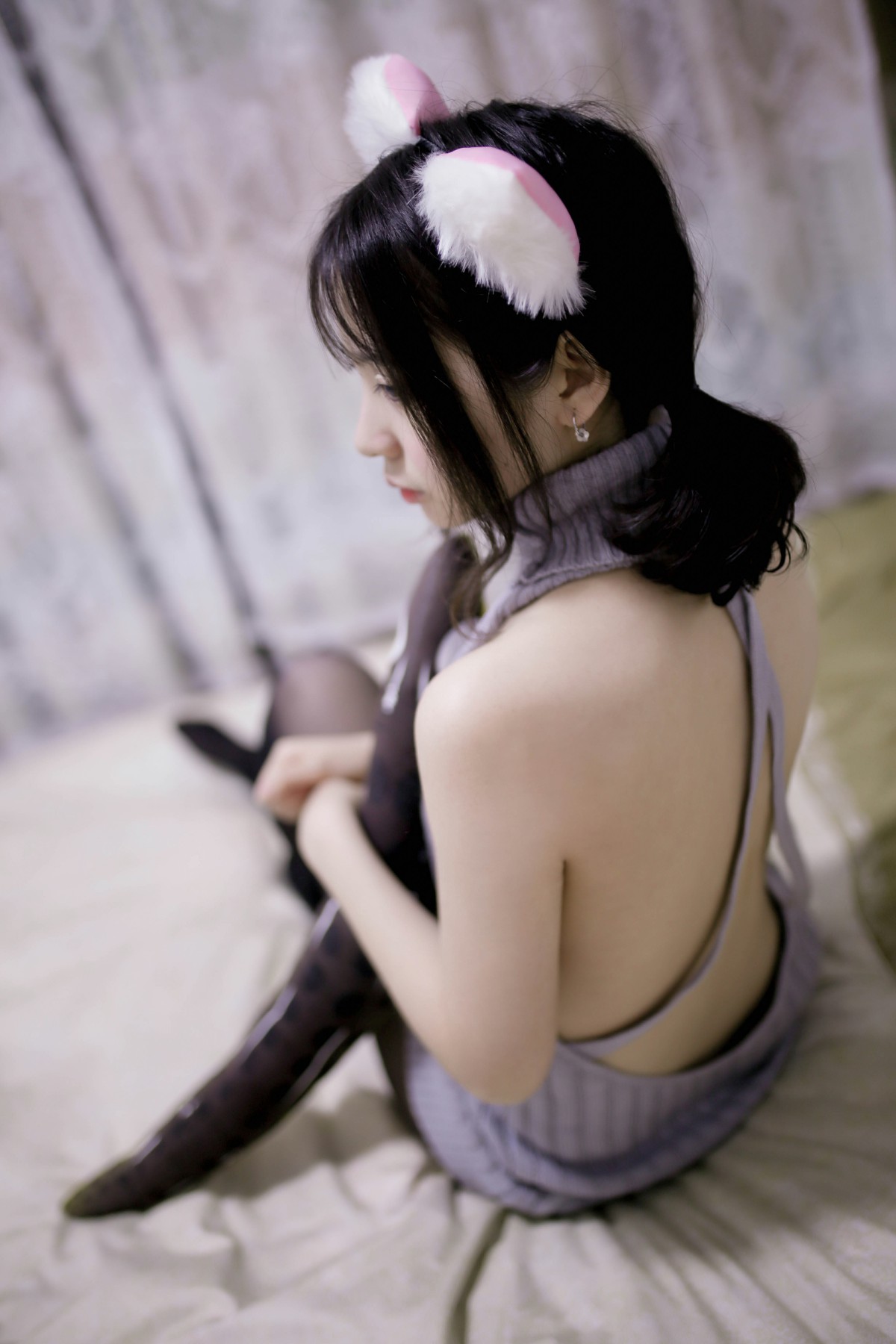 图片[4]-[Cosplay]疯猫ss -露背毛衣 – COSPLAY-小乔阁