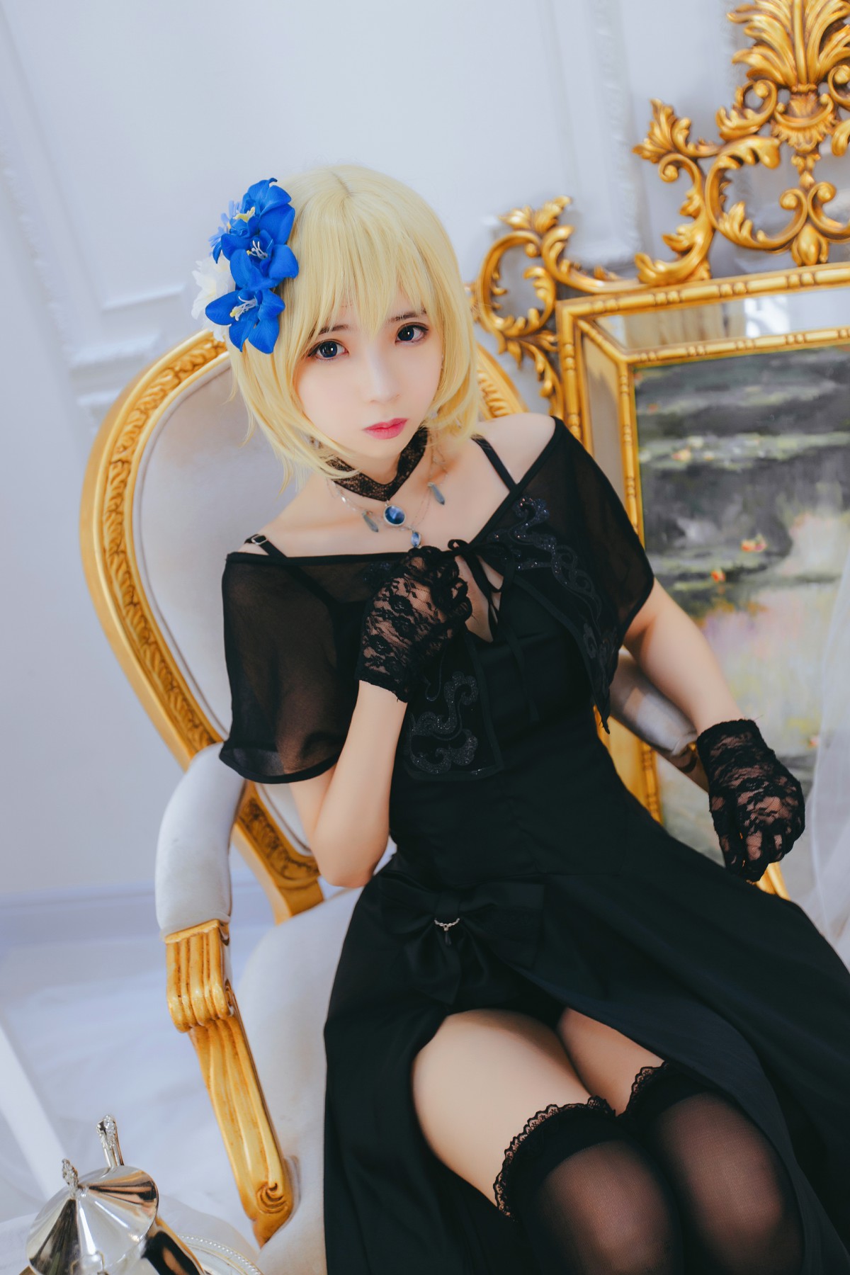 图片[4]-[Cosplay][网红少女]疯猫ss – 疯猫贞德礼装 – COSPLAY-小乔阁