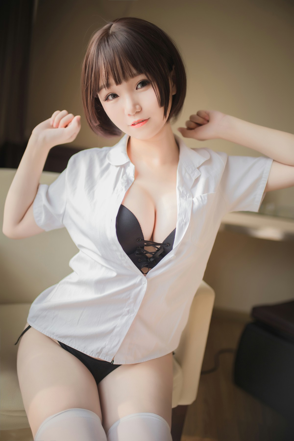 图片[2]-[Yoko宅夏Cos]一号写真本 白丝 – COSPLAY-小乔阁