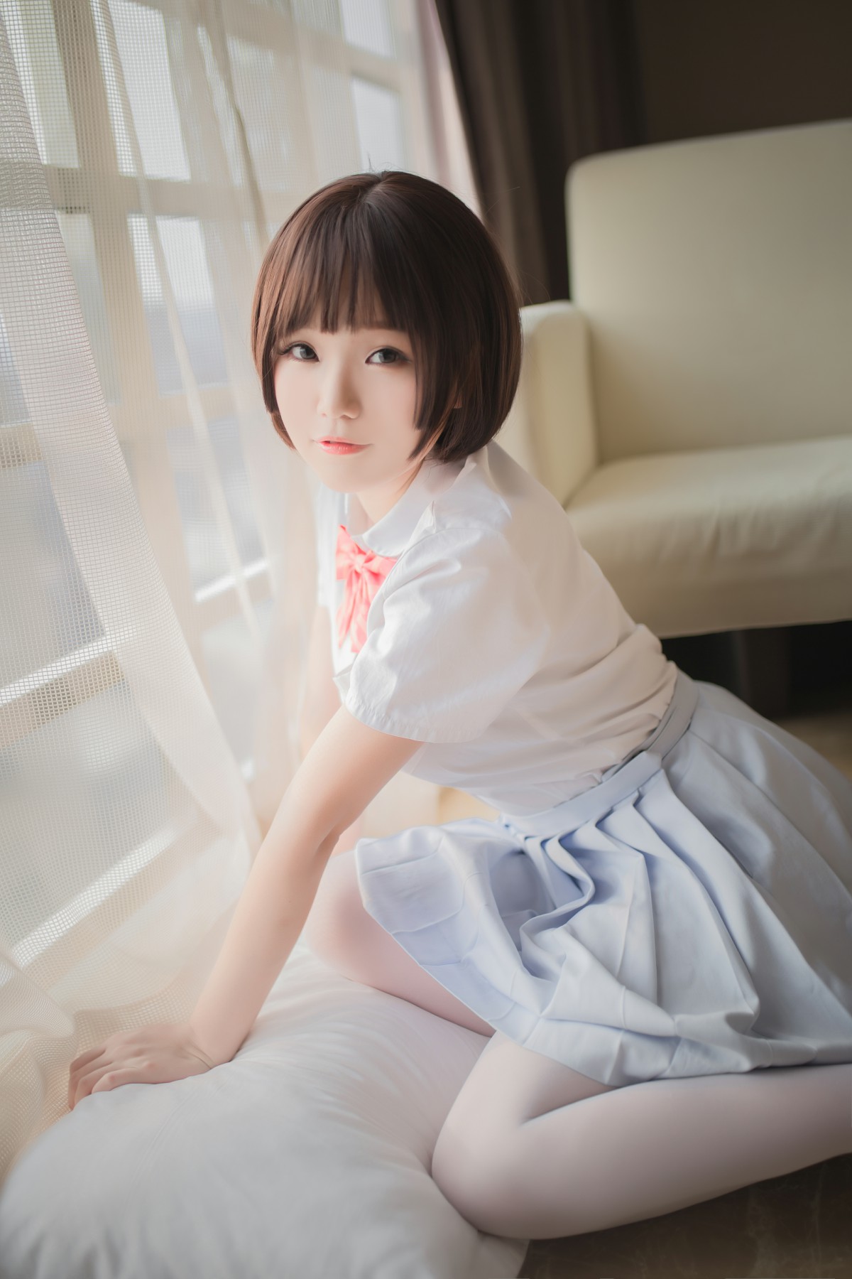 图片[8]-[Yoko宅夏Cos]一号写真本 白丝 – COSPLAY-小乔阁