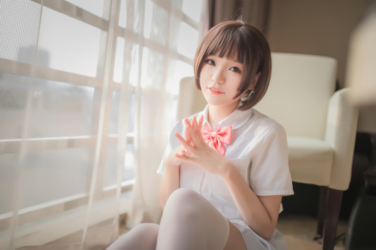 图片[15]-[Yoko宅夏Cos]一号写真本 白丝 – COSPLAY-小乔阁