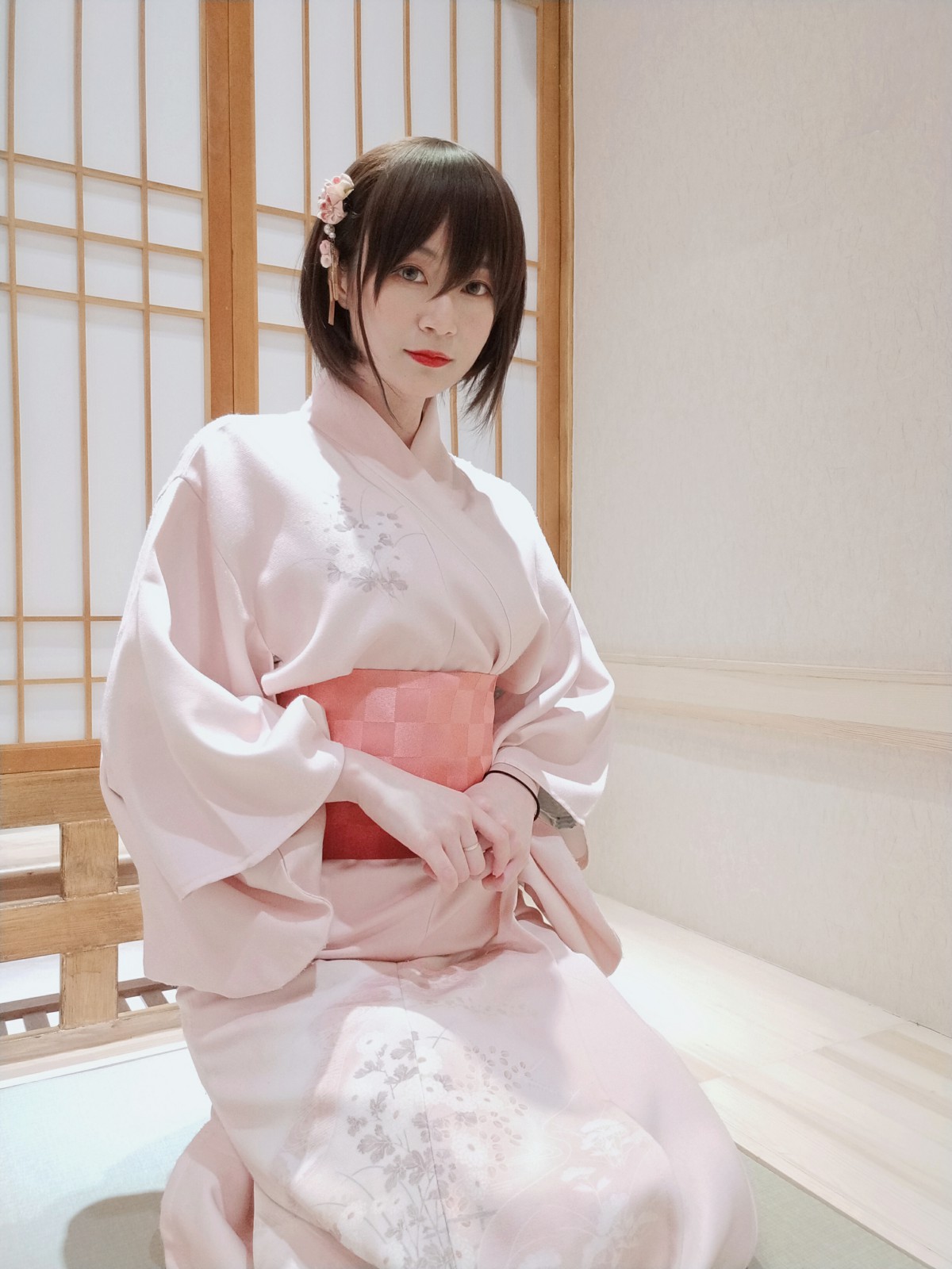 Coser小姐姐白银 – 和服温泉 – COSPLAY-小乔阁