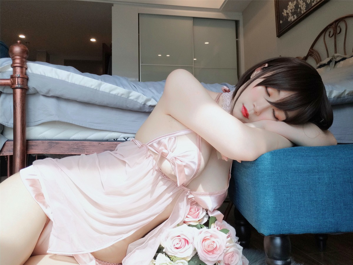 图片[34]-Coser小姐姐白银 – 粉色睡衣 – COSPLAY-小乔阁