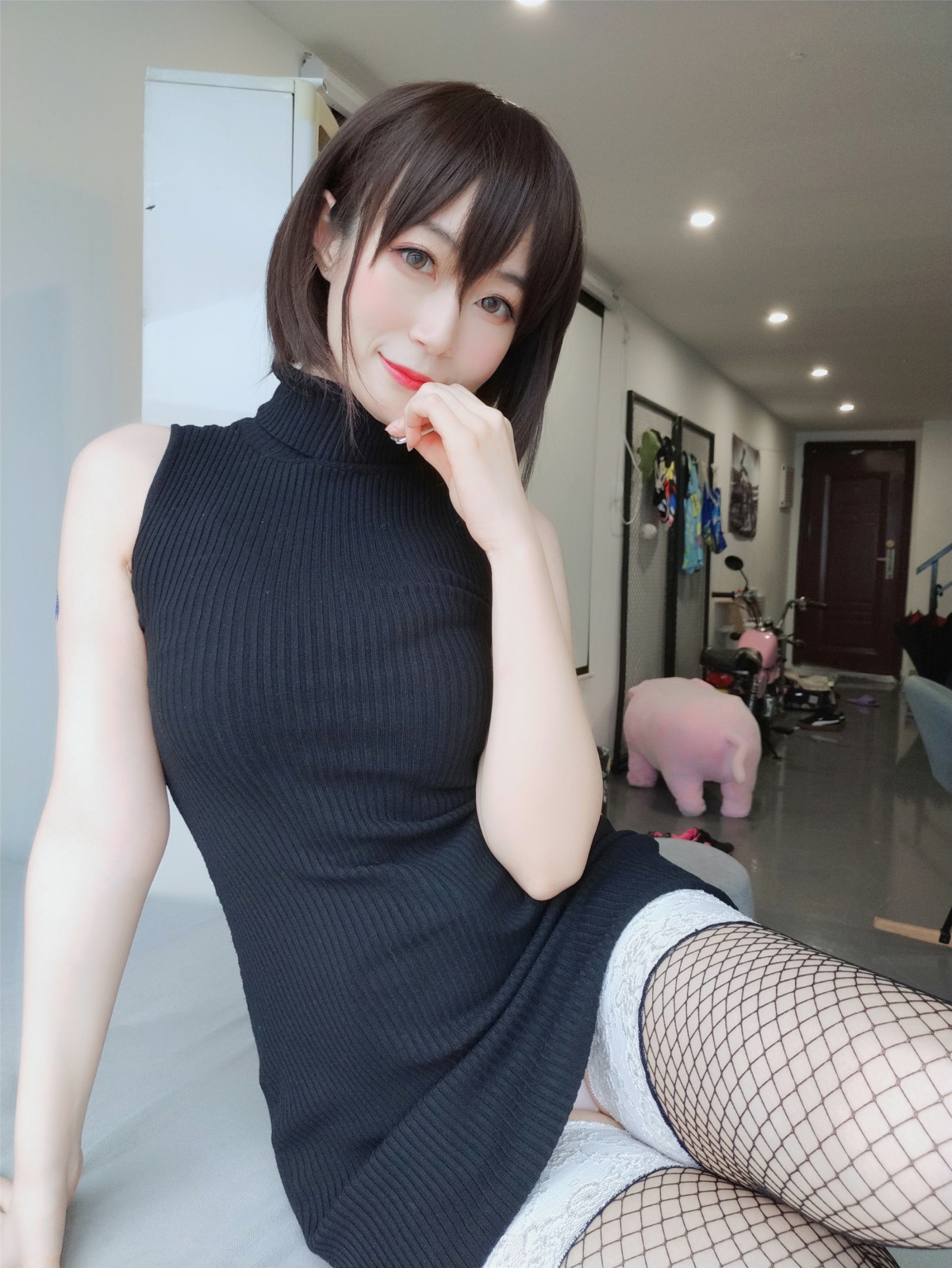 图片[25]-Coser小姐姐白银 – 黑色包臀裙 – COSPLAY-小乔阁