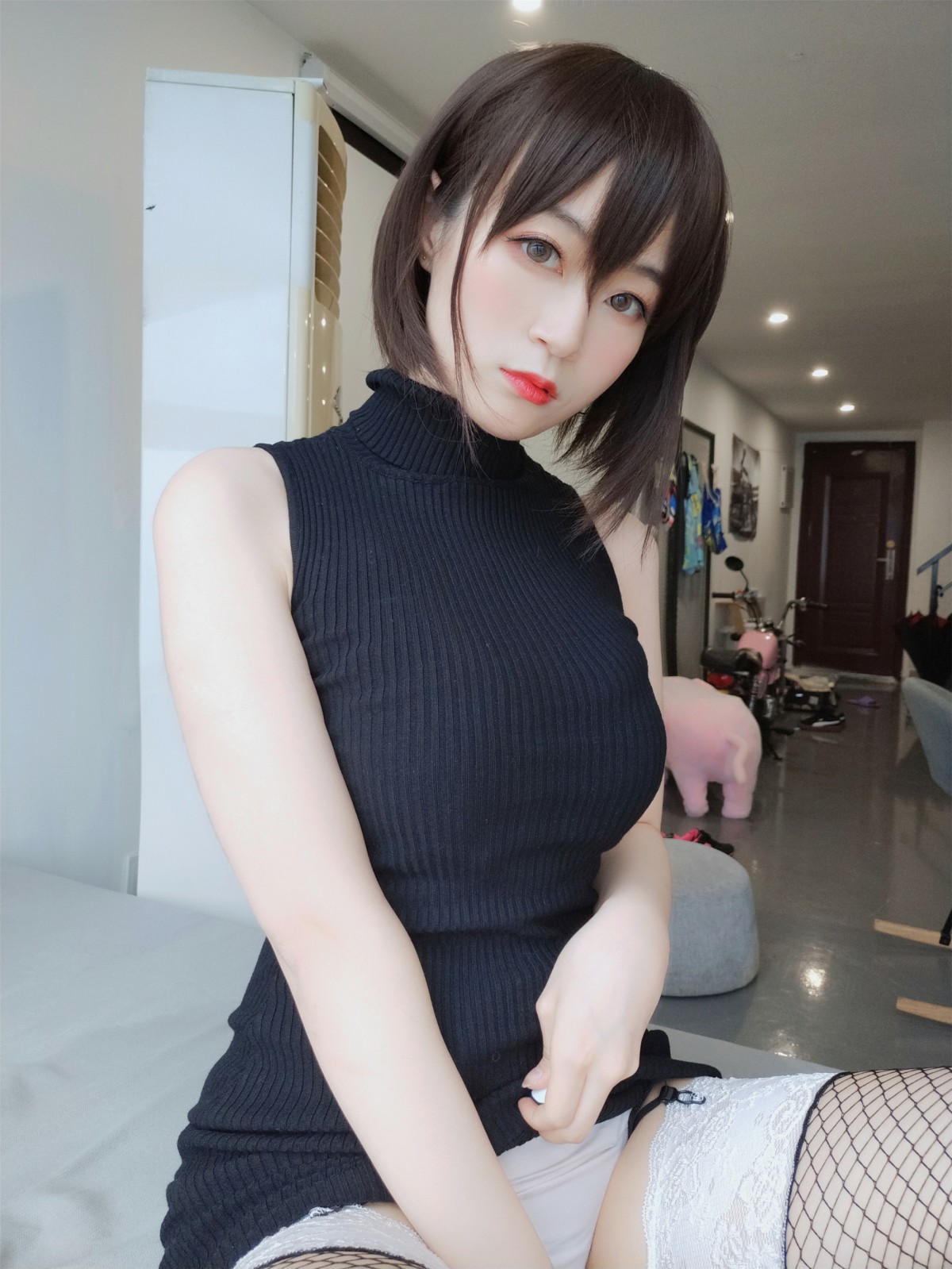 图片[26]-Coser小姐姐白银 – 黑色包臀裙 – COSPLAY-小乔阁