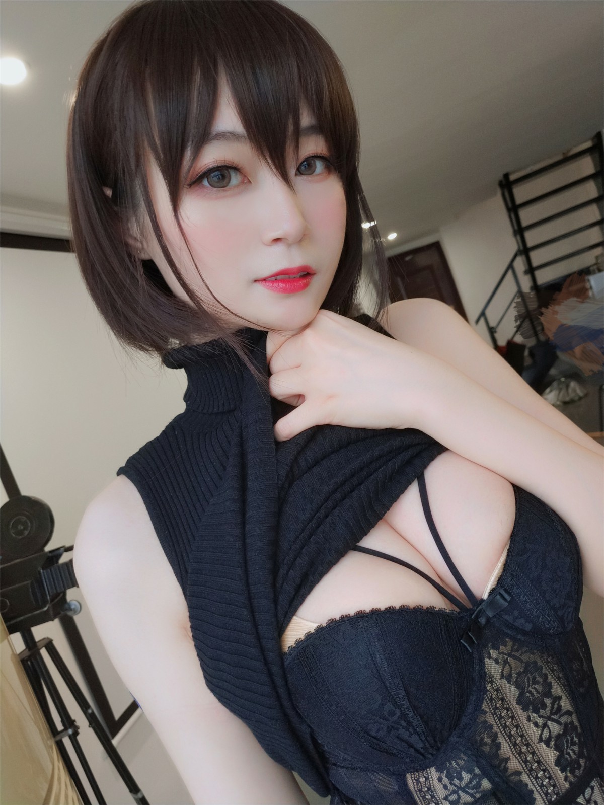 图片[28]-Coser小姐姐白银 – 黑色包臀裙 – COSPLAY-小乔阁