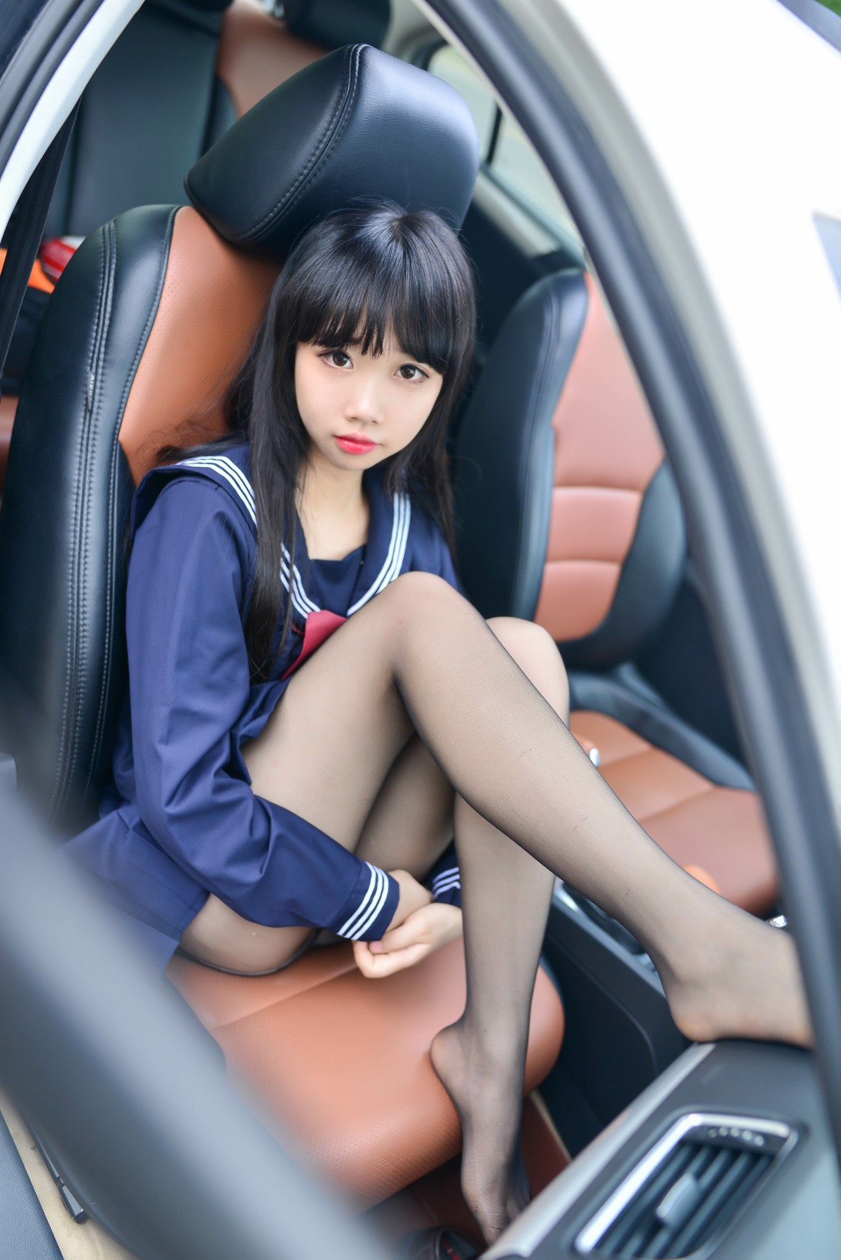 图片[9]-Cos小姐姐雪琪 – 车内JK – COSPLAY-小乔阁