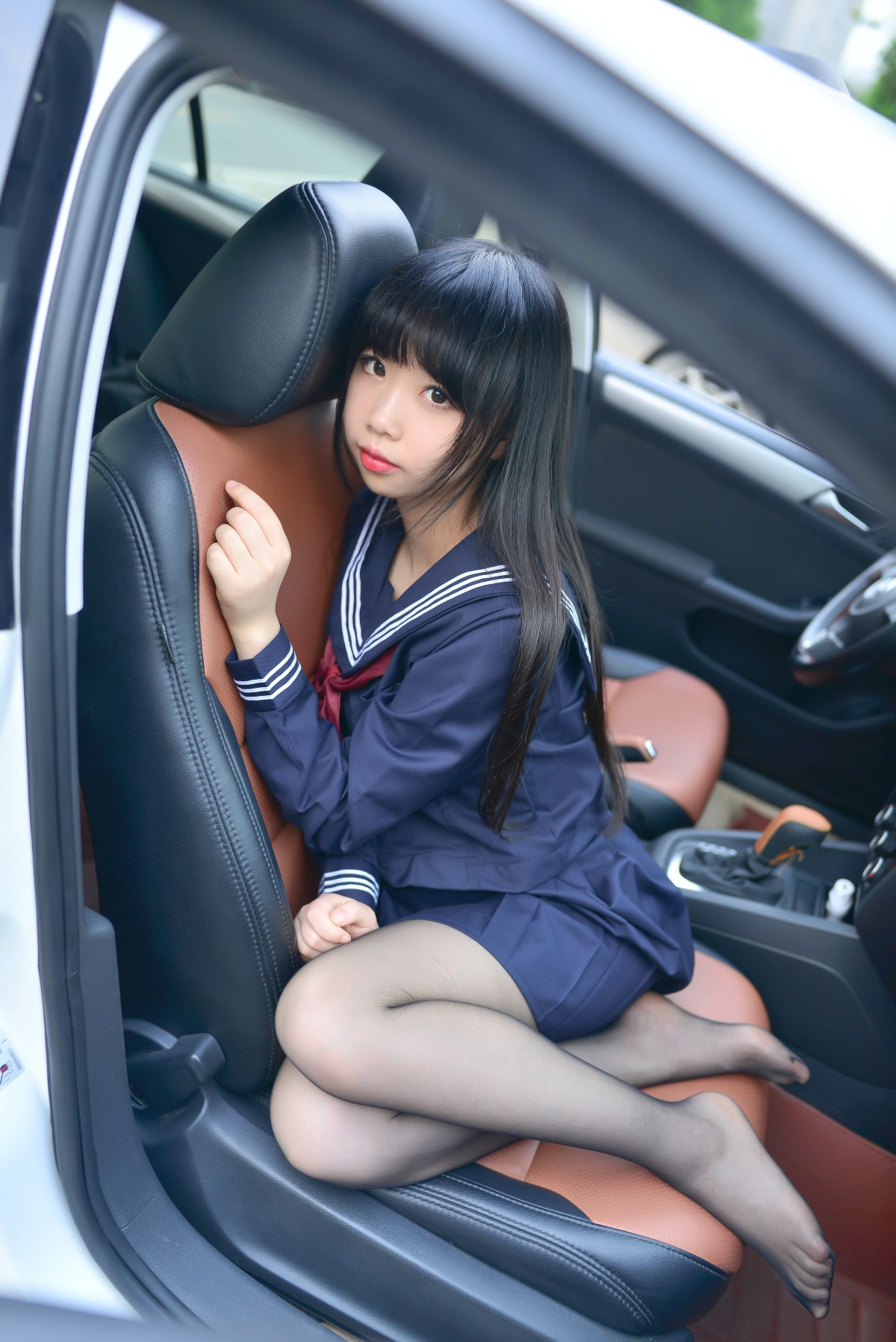 图片[19]-Cos小姐姐雪琪 – 车内JK – COSPLAY-小乔阁