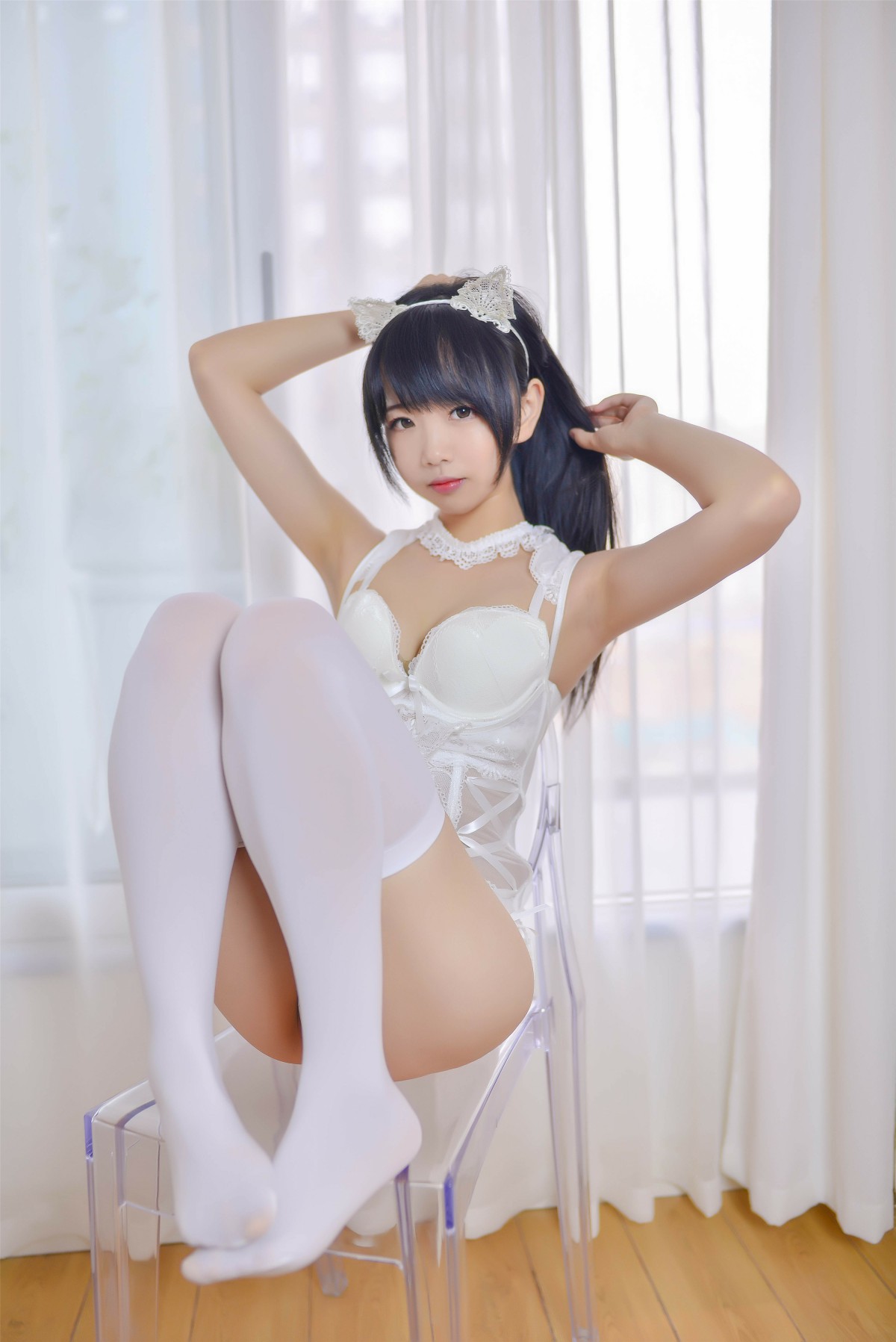 图片[12]-Cos小姐姐雪琪 – 猫系少女白猫 – COSPLAY-小乔阁