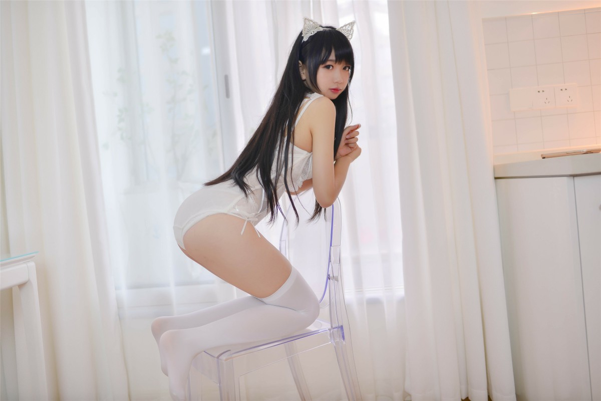 图片[16]-Cos小姐姐雪琪 – 猫系少女白猫 – COSPLAY-小乔阁