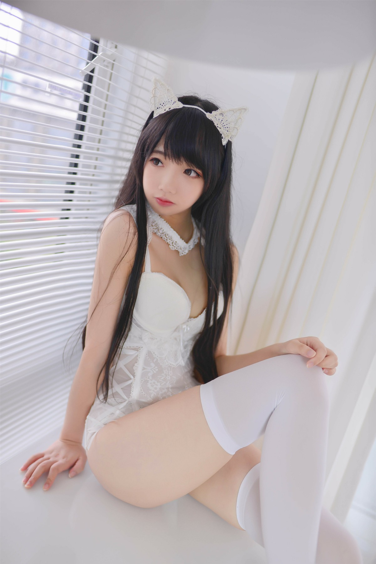 图片[19]-Cos小姐姐雪琪 – 猫系少女白猫 – COSPLAY-小乔阁