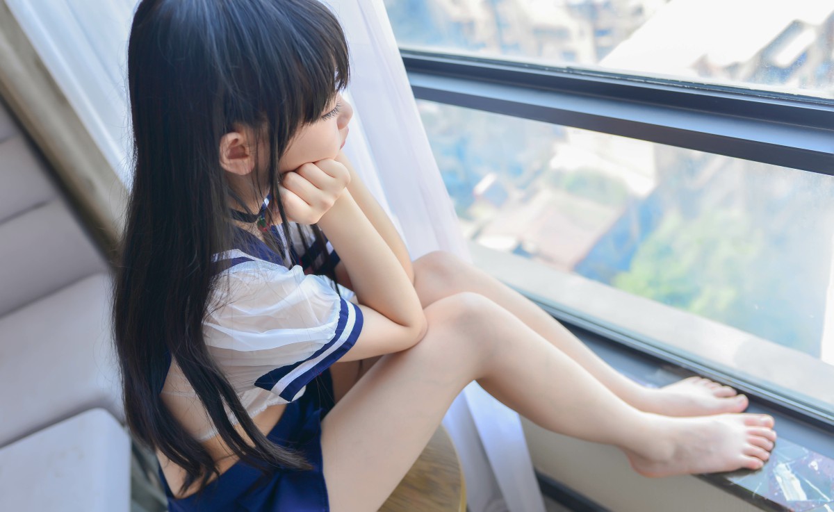 图片[9]-Cos小姐姐雪琪 – 透明JK – COSPLAY-小乔阁