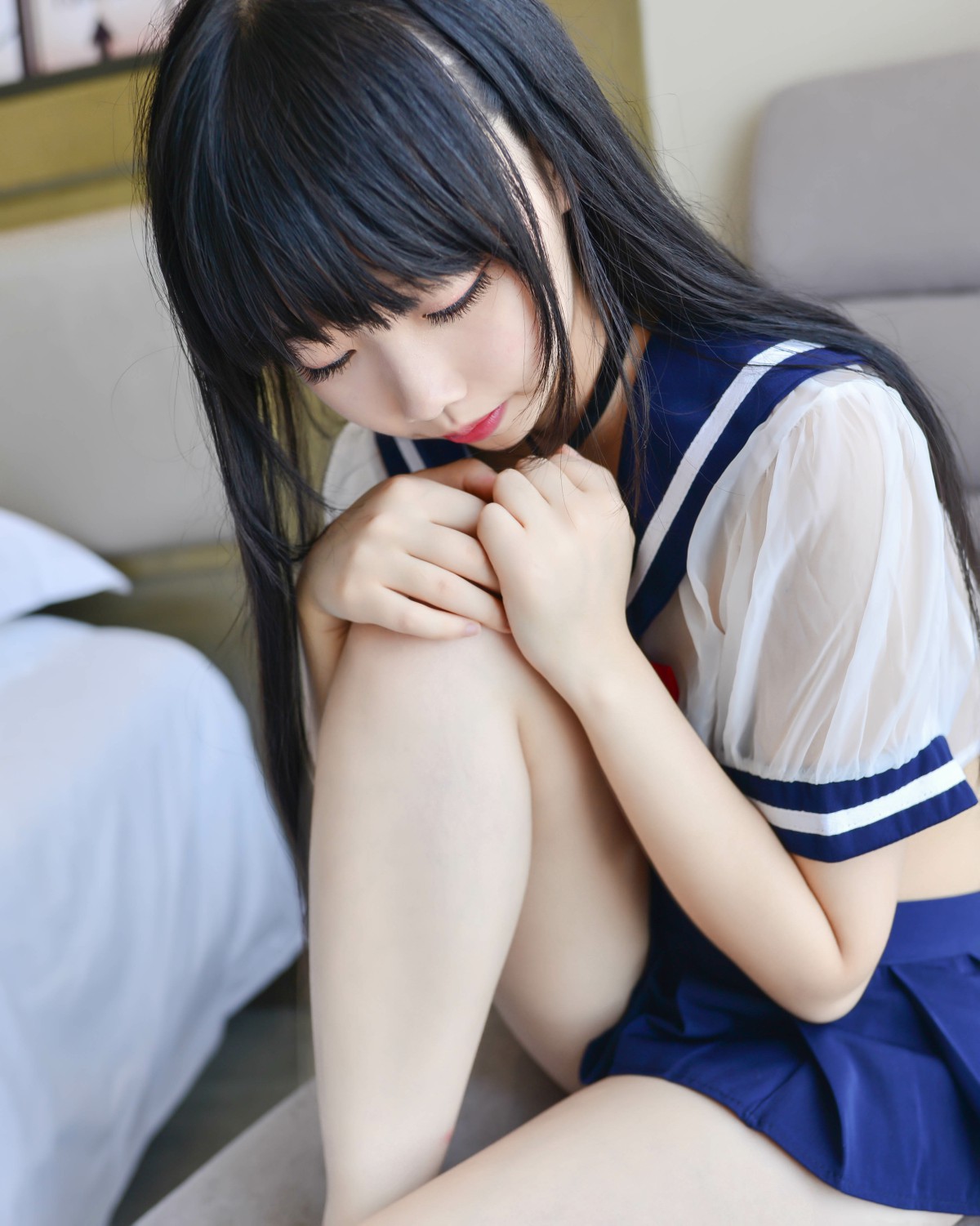 图片[11]-Cos小姐姐雪琪 – 透明JK – COSPLAY-小乔阁