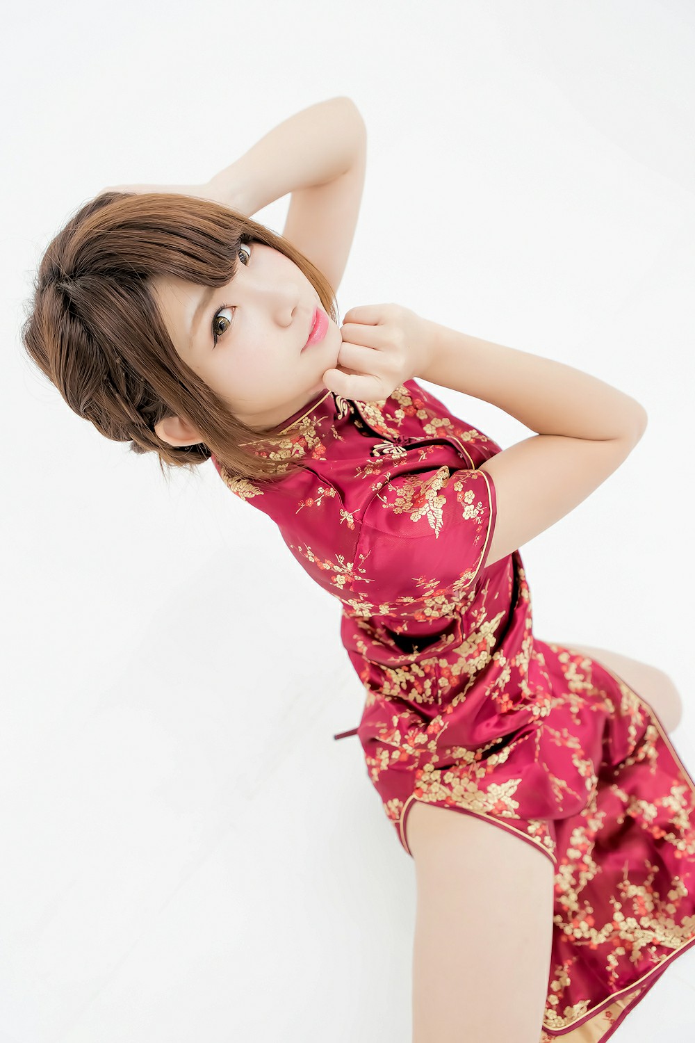 图片[2]-中華娘娘之红色旗袍与美腿高跟 – COSPLAY-小乔阁