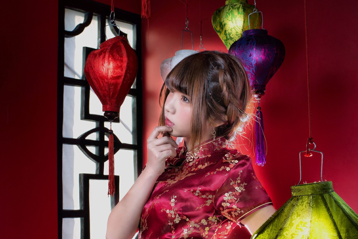 图片[14]-中華娘娘之红色旗袍与美腿高跟 – COSPLAY-小乔阁