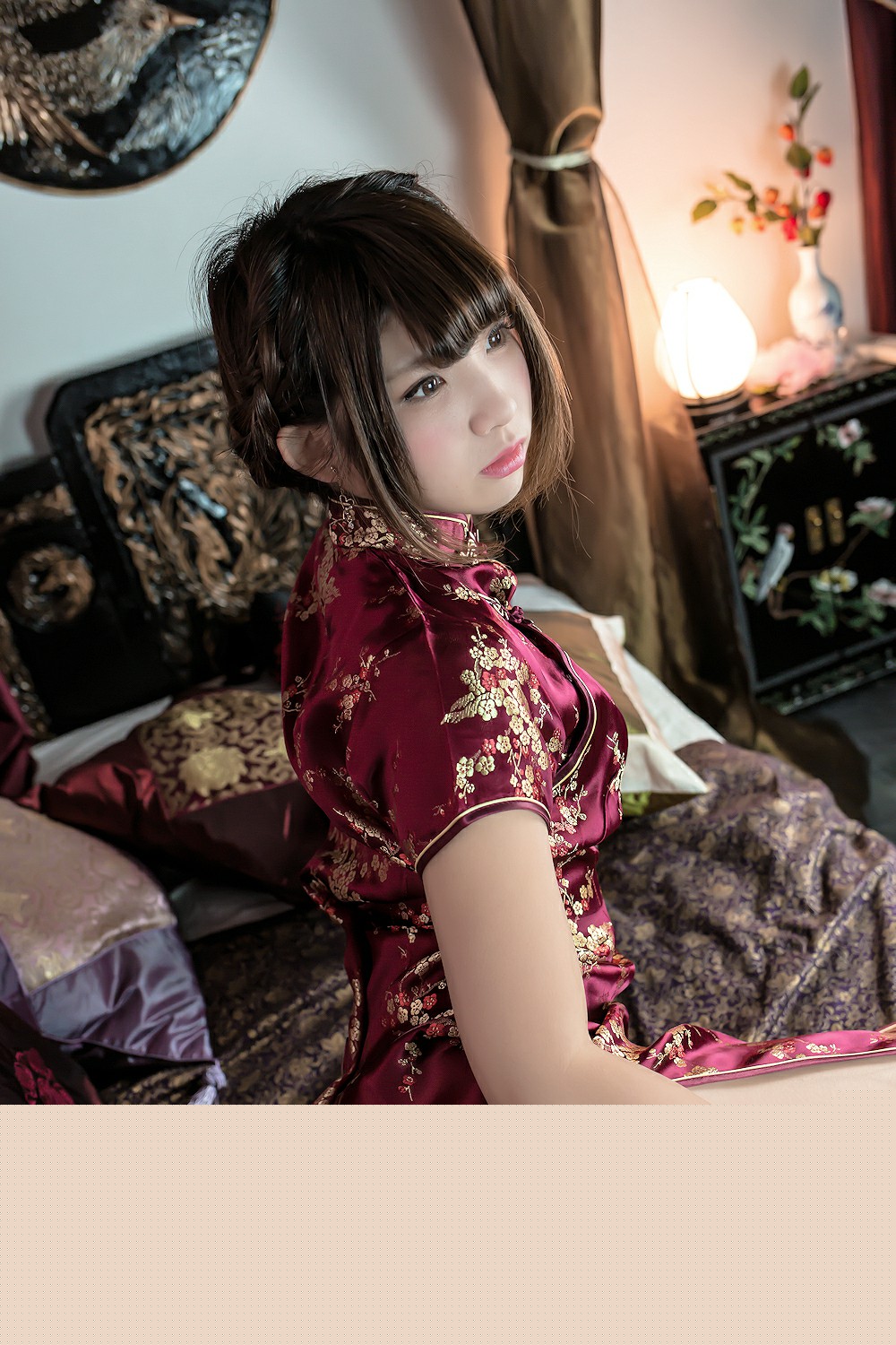 图片[24]-中華娘娘之红色旗袍与美腿高跟 – COSPLAY-小乔阁