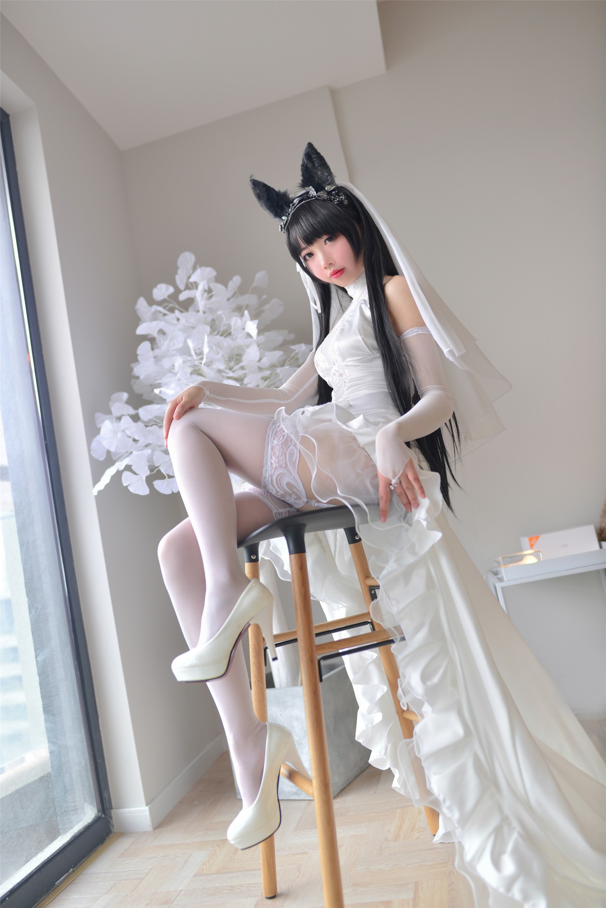 图片[4]-Cos小姐姐雪琪- 爱宕高跟美腿与婚纱 – COSPLAY-小乔阁