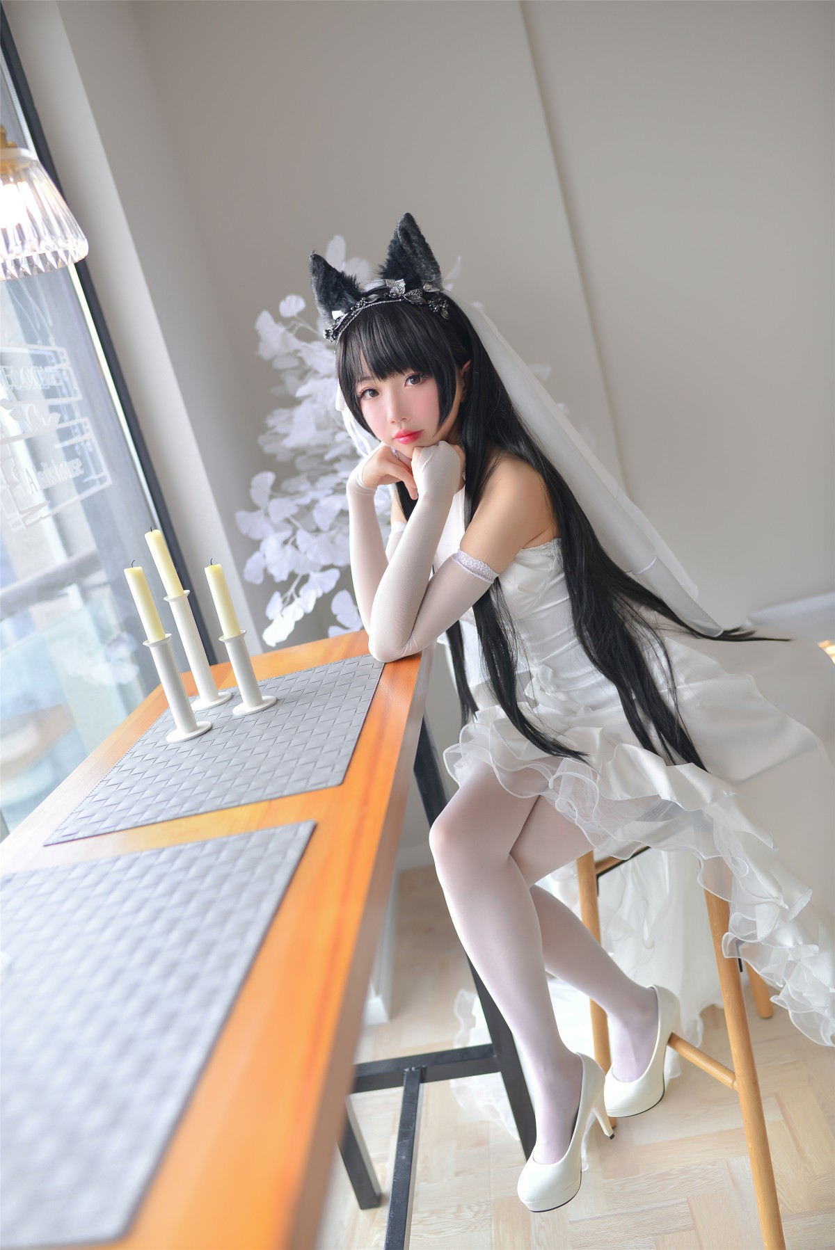 图片[5]-Cos小姐姐雪琪- 爱宕高跟美腿与婚纱 – COSPLAY-小乔阁
