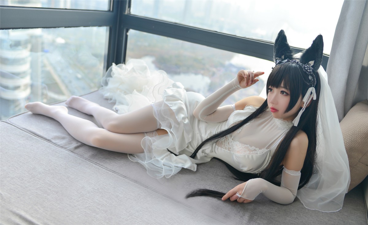 图片[16]-Cos小姐姐雪琪- 爱宕高跟美腿与婚纱 – COSPLAY-小乔阁