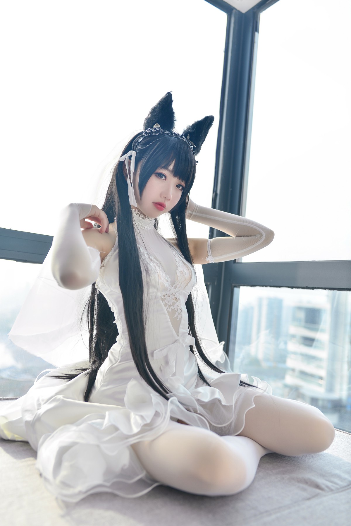 图片[18]-Cos小姐姐雪琪- 爱宕高跟美腿与婚纱 – COSPLAY-小乔阁