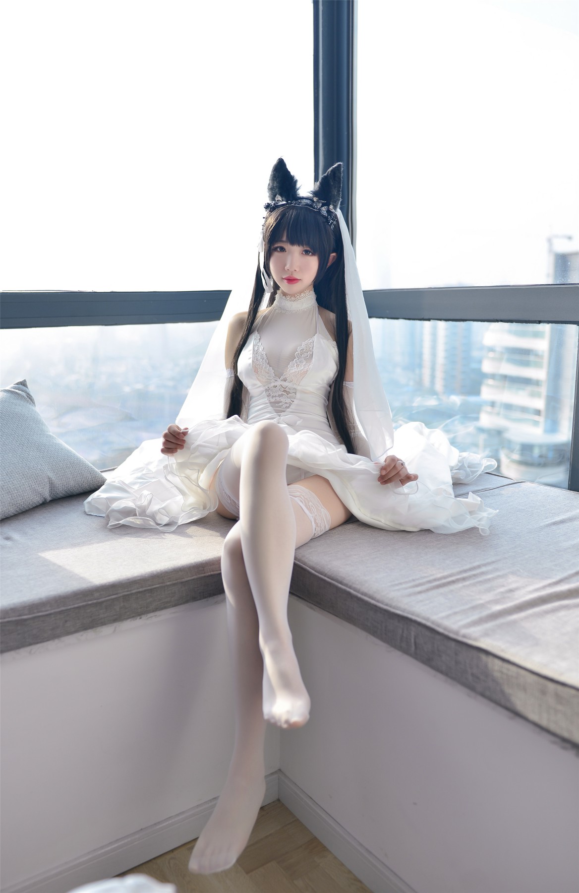 图片[21]-Cos小姐姐雪琪- 爱宕高跟美腿与婚纱 – COSPLAY-小乔阁