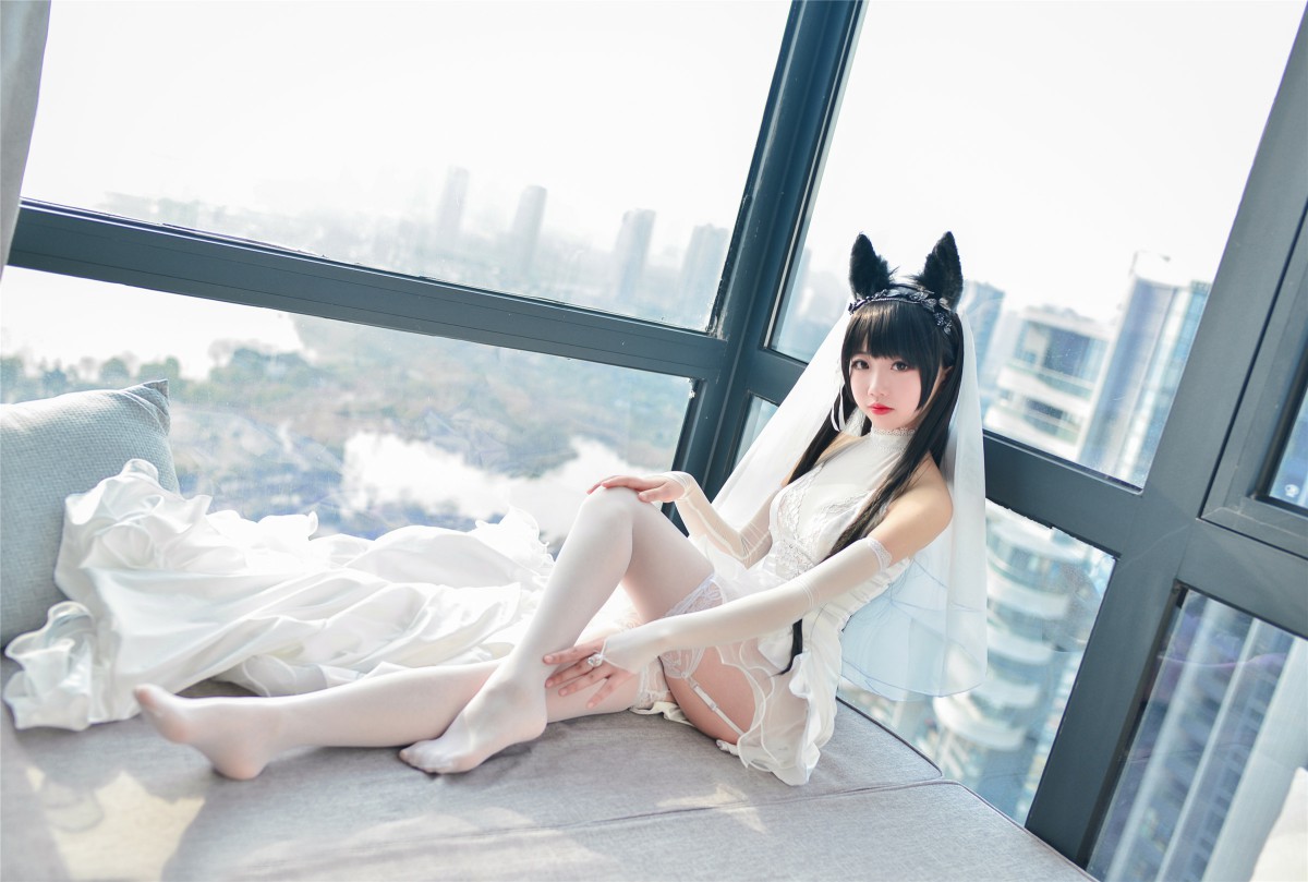 图片[23]-Cos小姐姐雪琪- 爱宕高跟美腿与婚纱 – COSPLAY-小乔阁