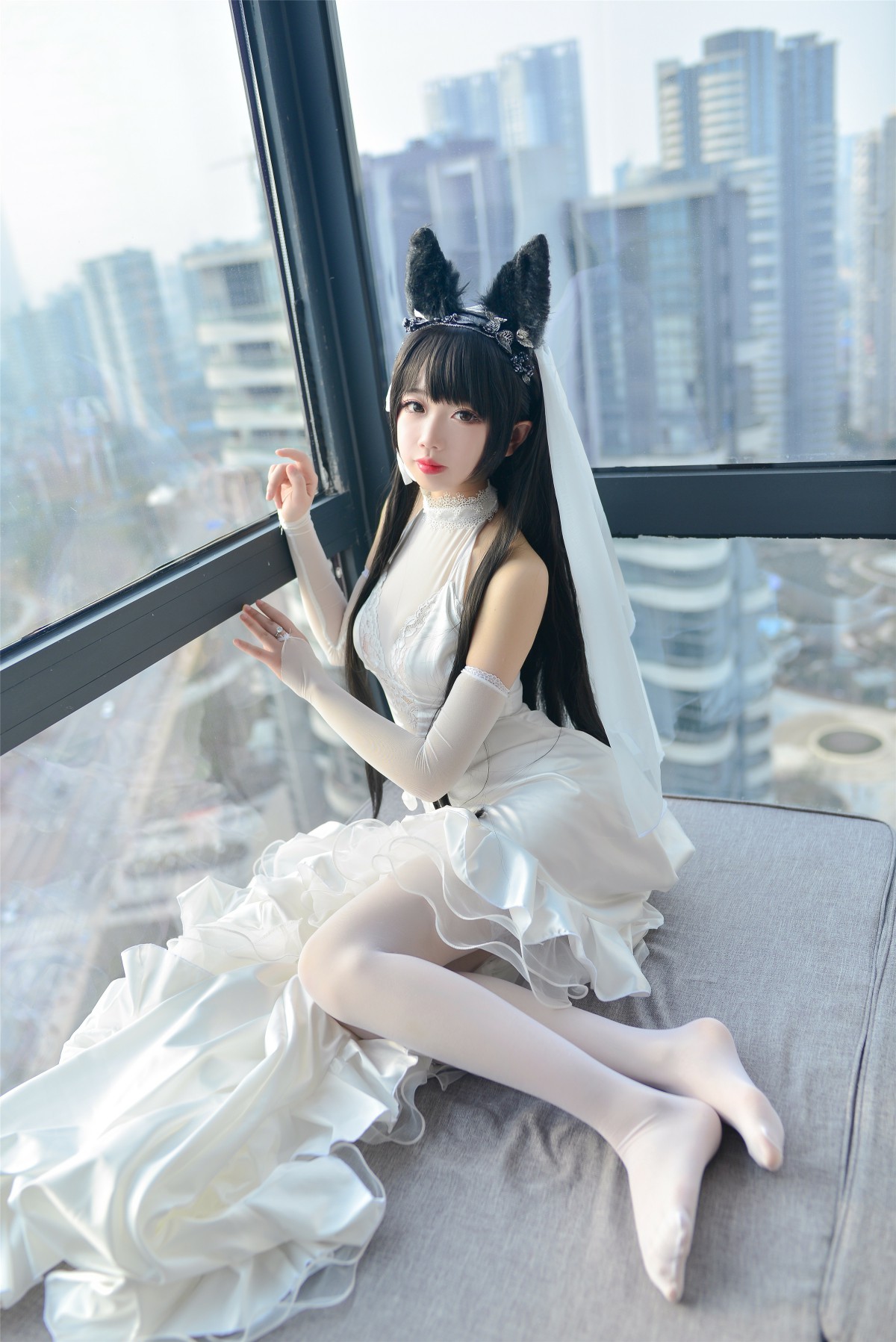 图片[24]-Cos小姐姐雪琪- 爱宕高跟美腿与婚纱 – COSPLAY-小乔阁