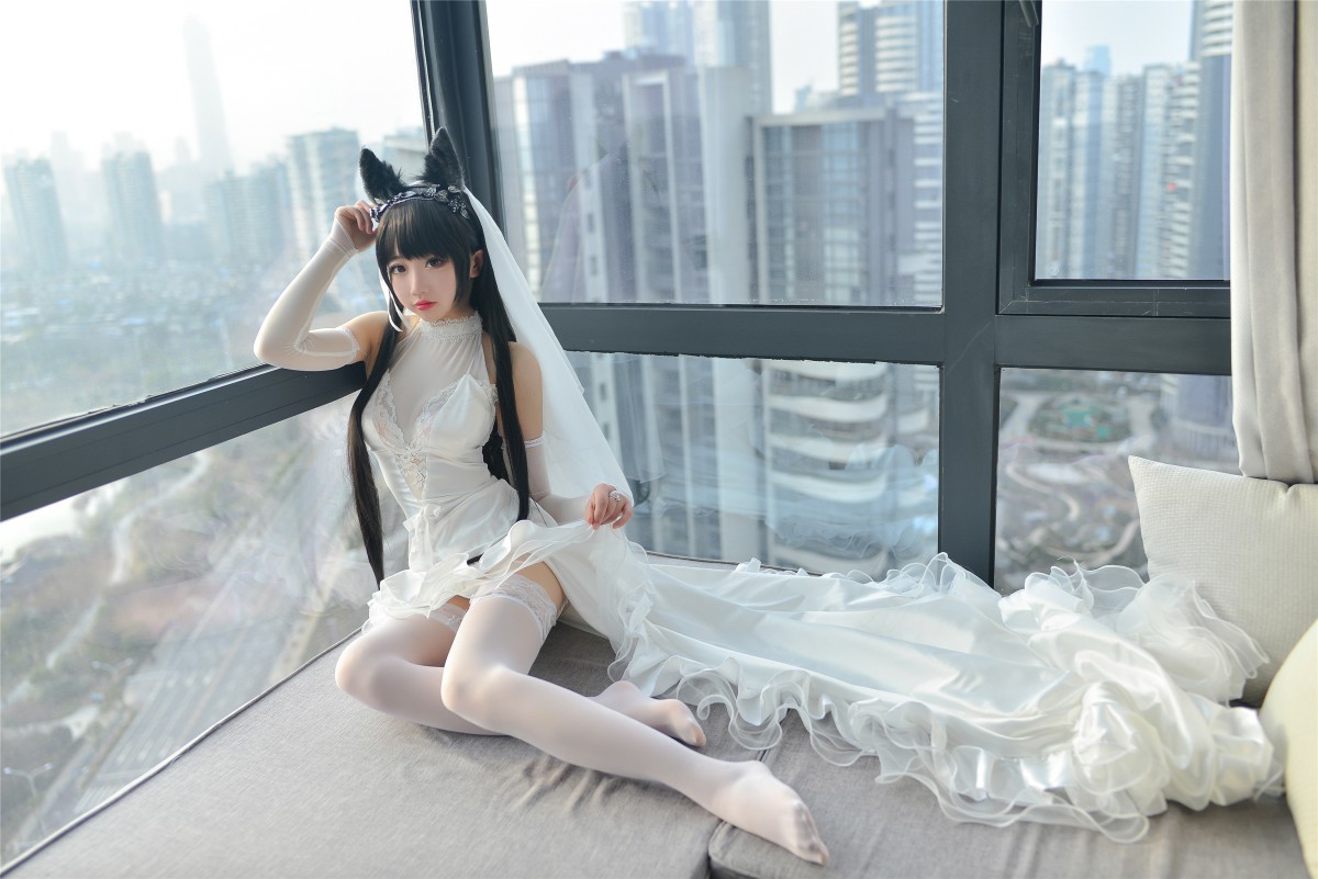 图片[25]-Cos小姐姐雪琪- 爱宕高跟美腿与婚纱 – COSPLAY-小乔阁