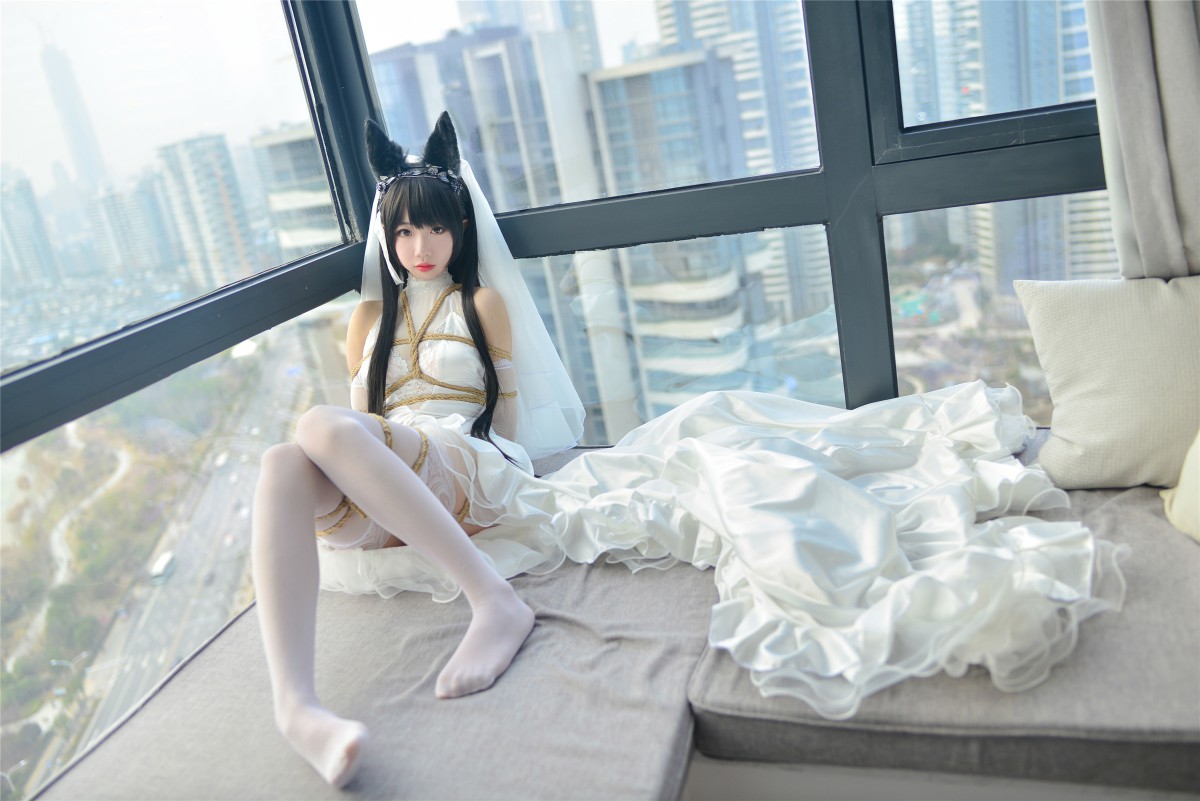 图片[27]-Cos小姐姐雪琪- 爱宕高跟美腿与婚纱 – COSPLAY-小乔阁