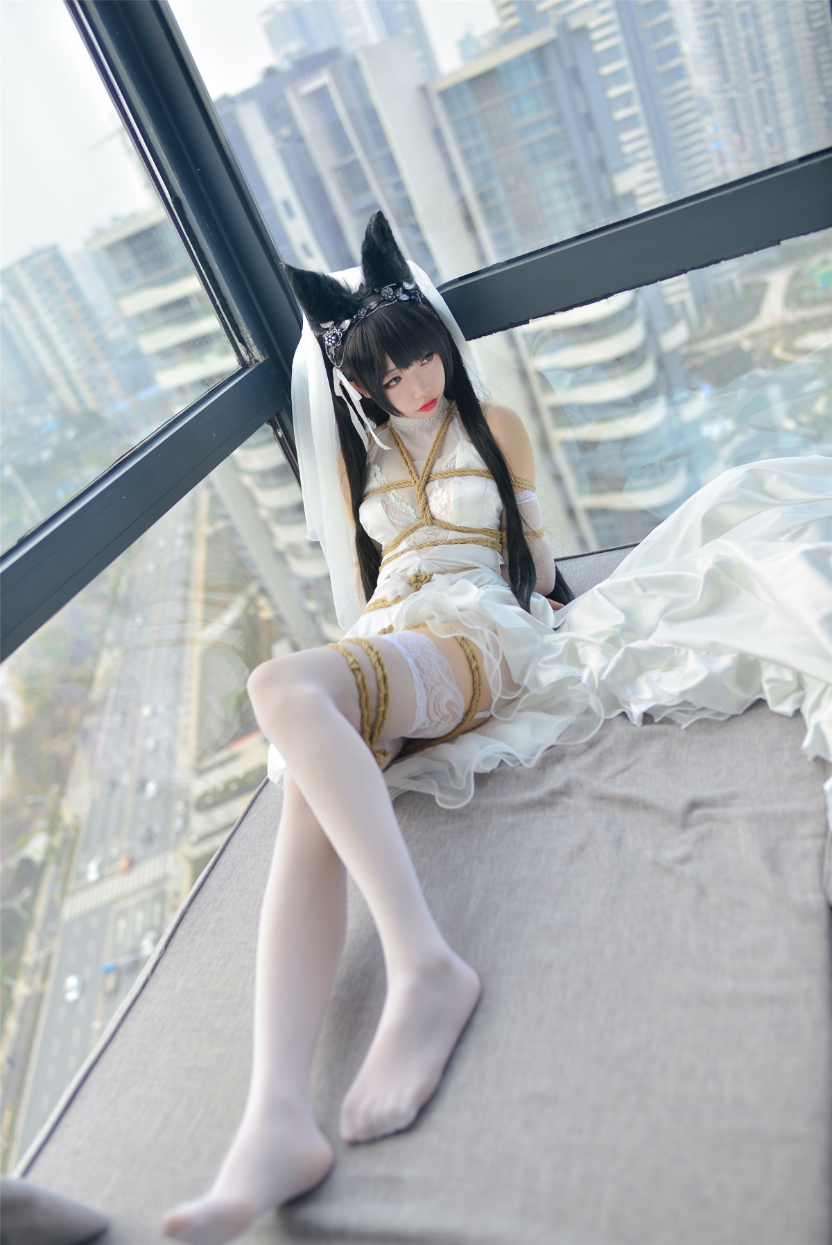 图片[30]-Cos小姐姐雪琪- 爱宕高跟美腿与婚纱 – COSPLAY-小乔阁