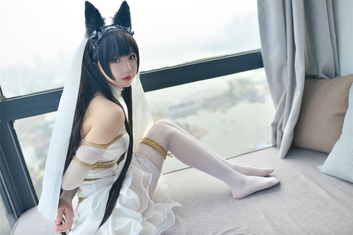 图片[34]-Cos小姐姐雪琪- 爱宕高跟美腿与婚纱 – COSPLAY-小乔阁